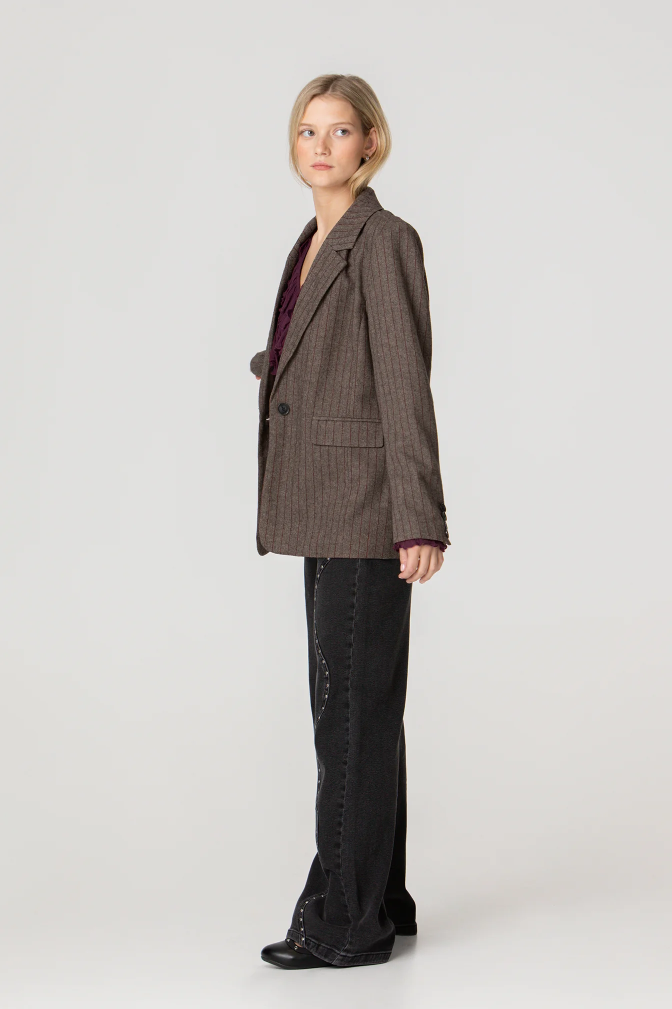 BLAZER RAYAS CON LANA - Image 5