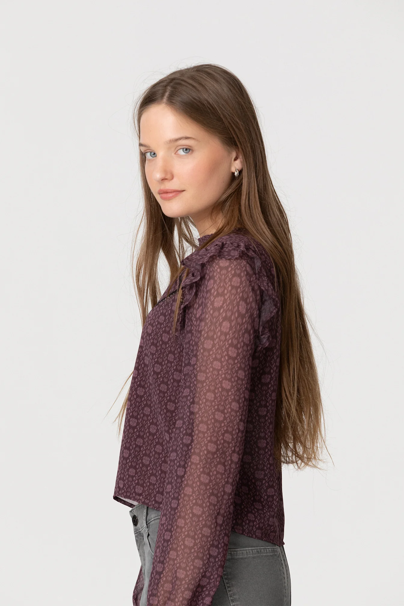 BLUSA ESTAMPADA DETALLE ENTREDOS - Image 6