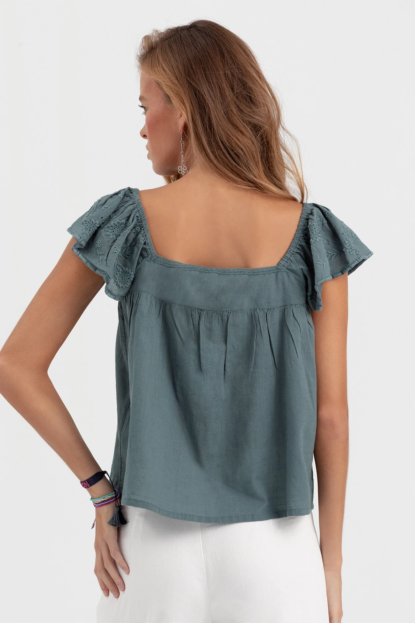 BLUSA FLUIDA DETALLE BORDADO - Image 5