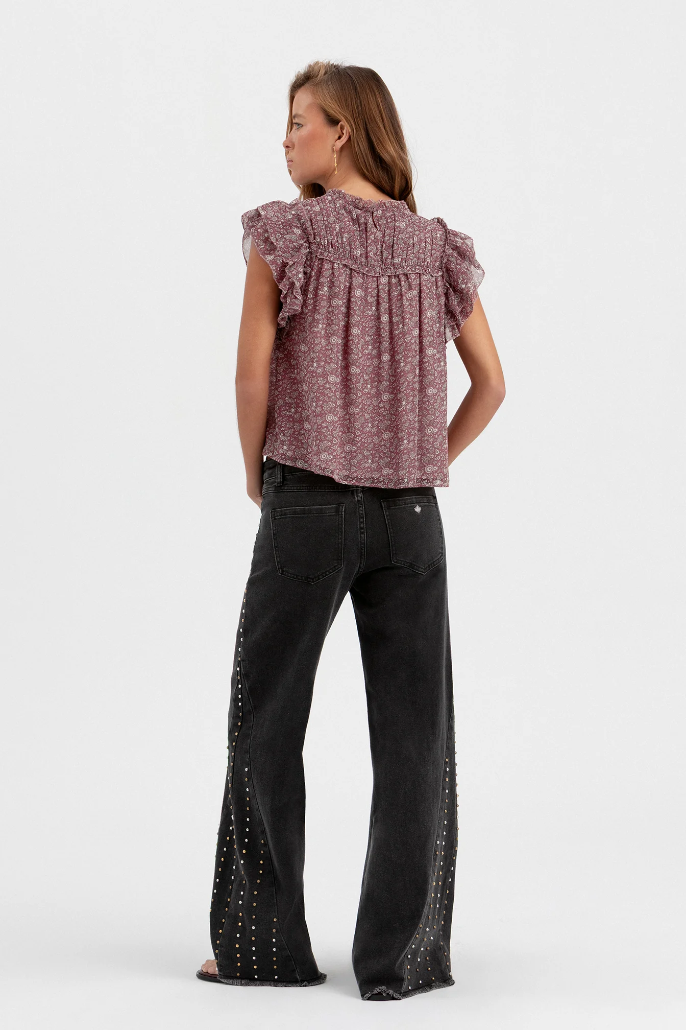 BLUSA FRUNCIDA ESTAMPADA - Image 5