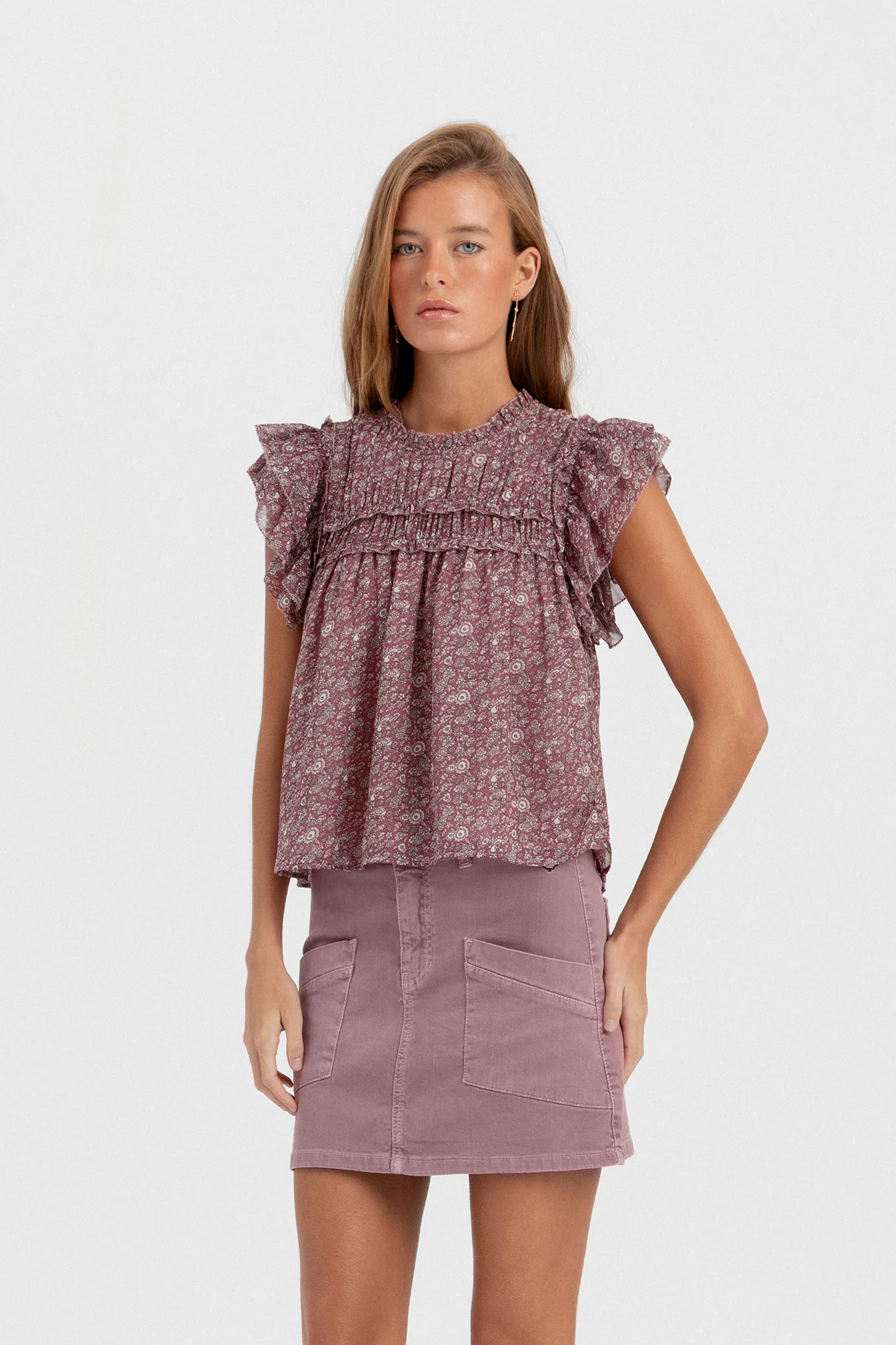 BLUSA FRUNCIDA ESTAMPADA - Image 7