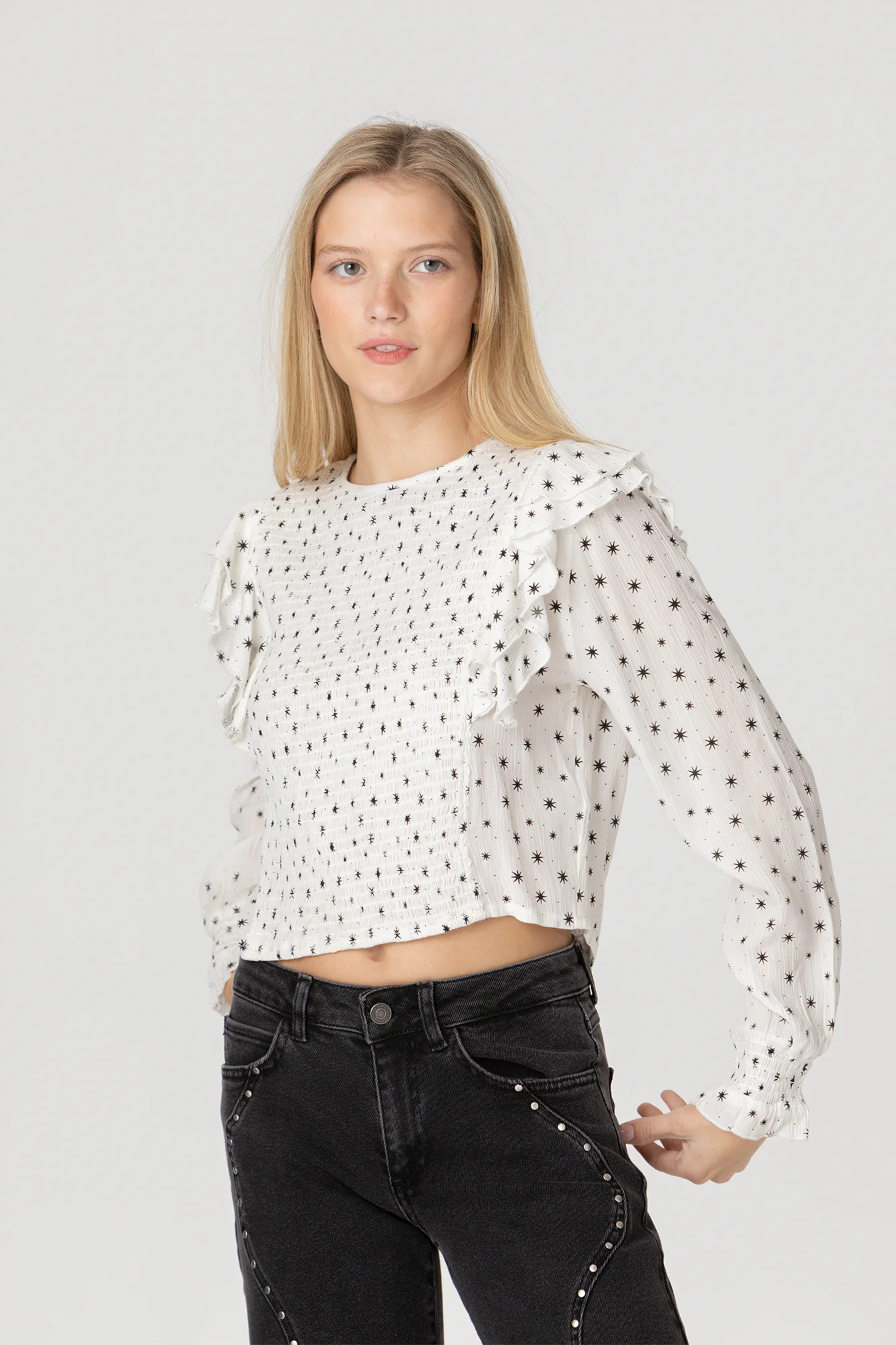 BLUSA FRUNCIDA VOLANTES - Image 4