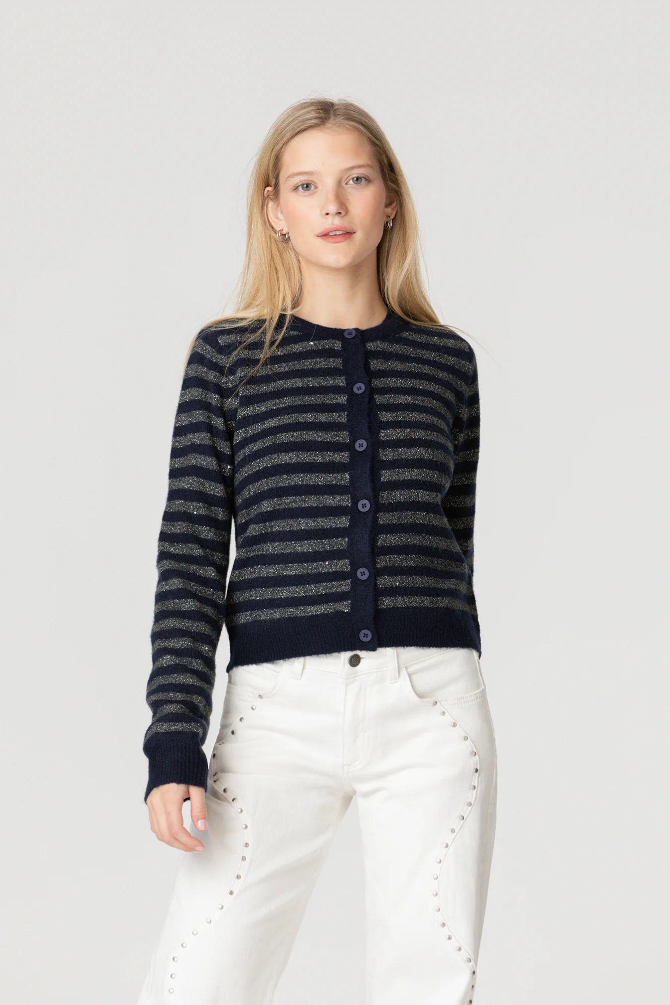 CARDIGAN AJUSTADO RAYAS - Image 3