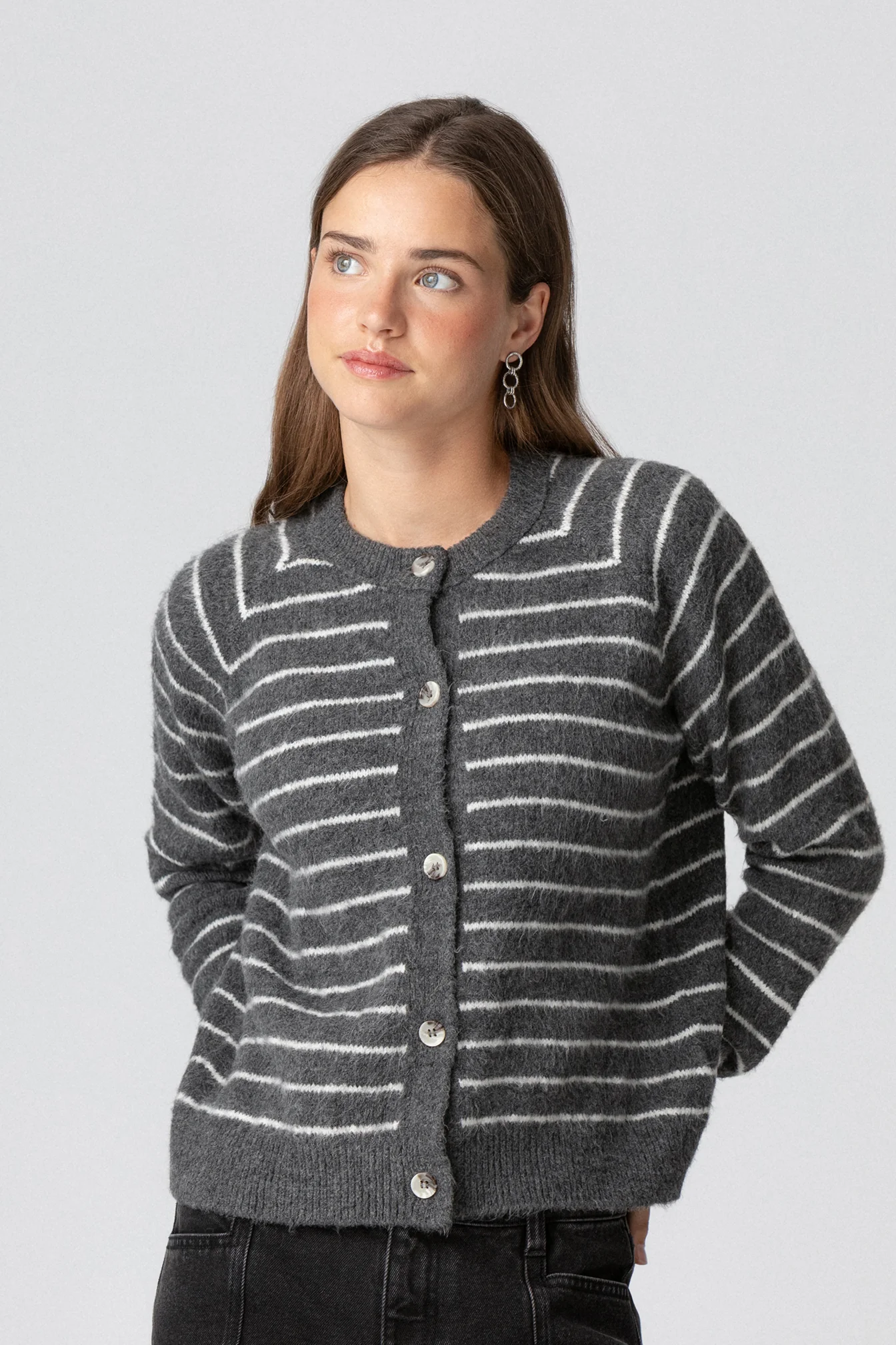 CARDIGAN OVERSIZE RAYAS - Image 4
