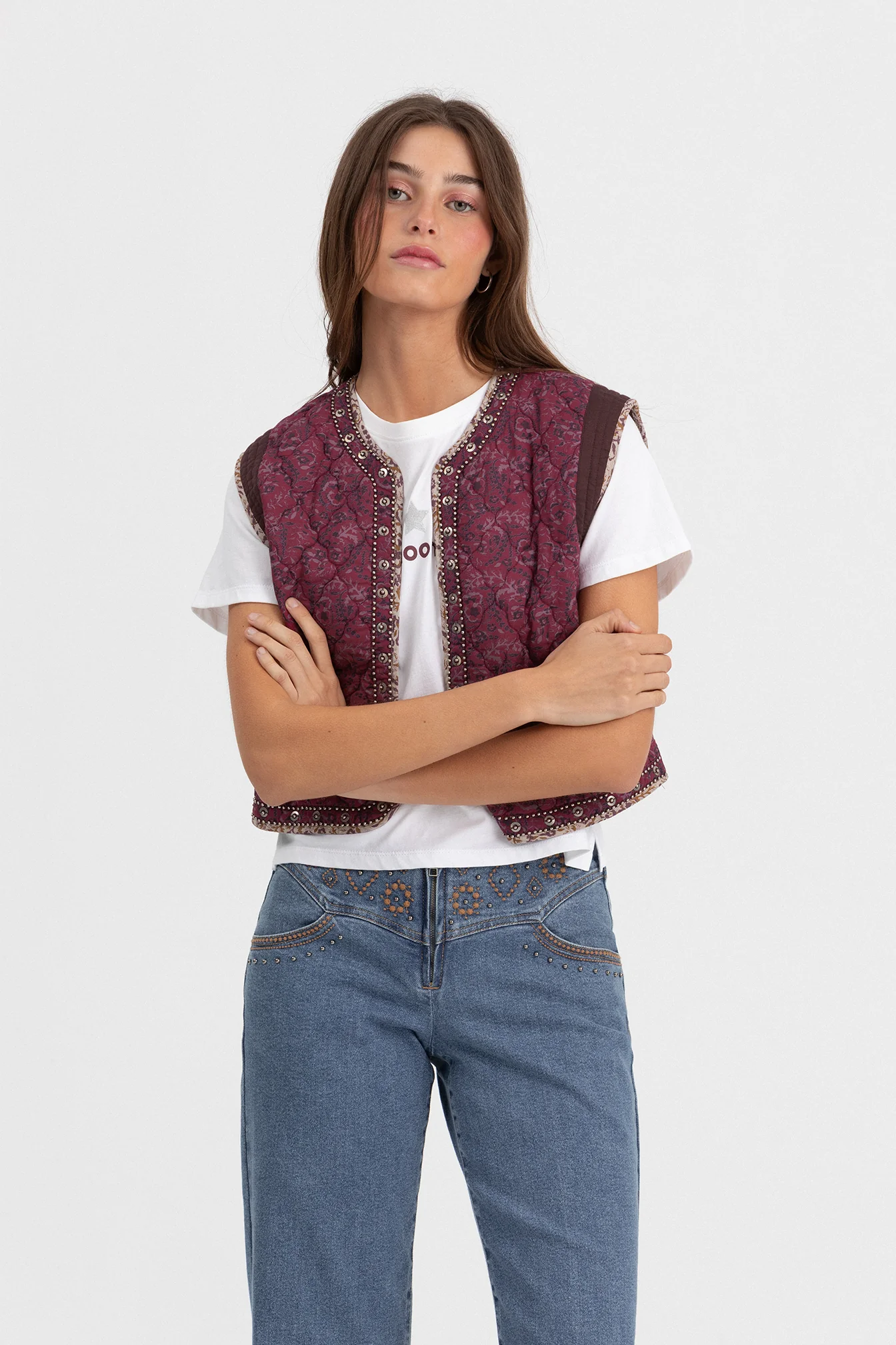 CHALECO ENGUATADO ESTAMPADO TACHAS - Image 3