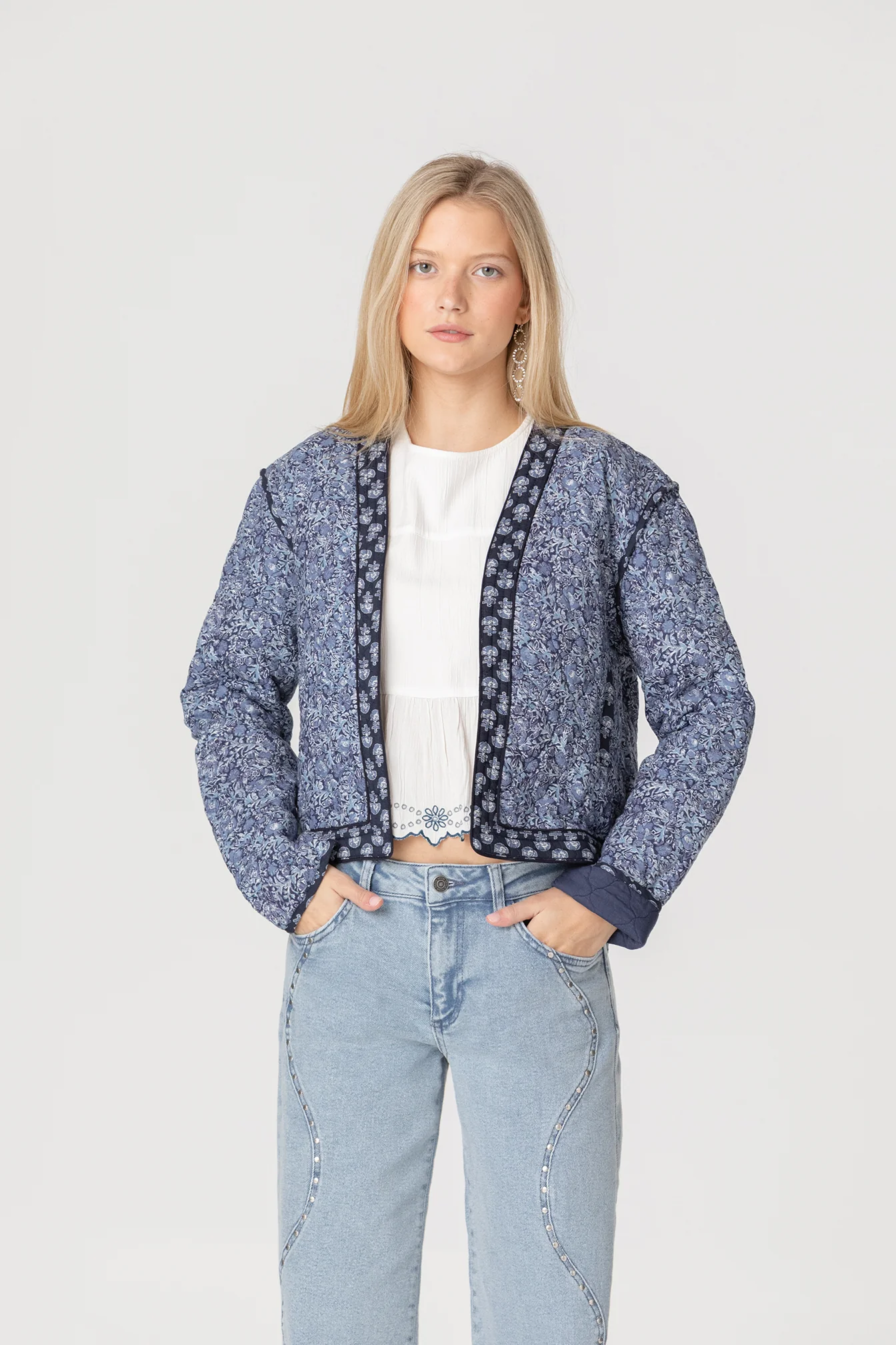 CHAQUETA ENGUATADA ESTAMPADO - Image 3