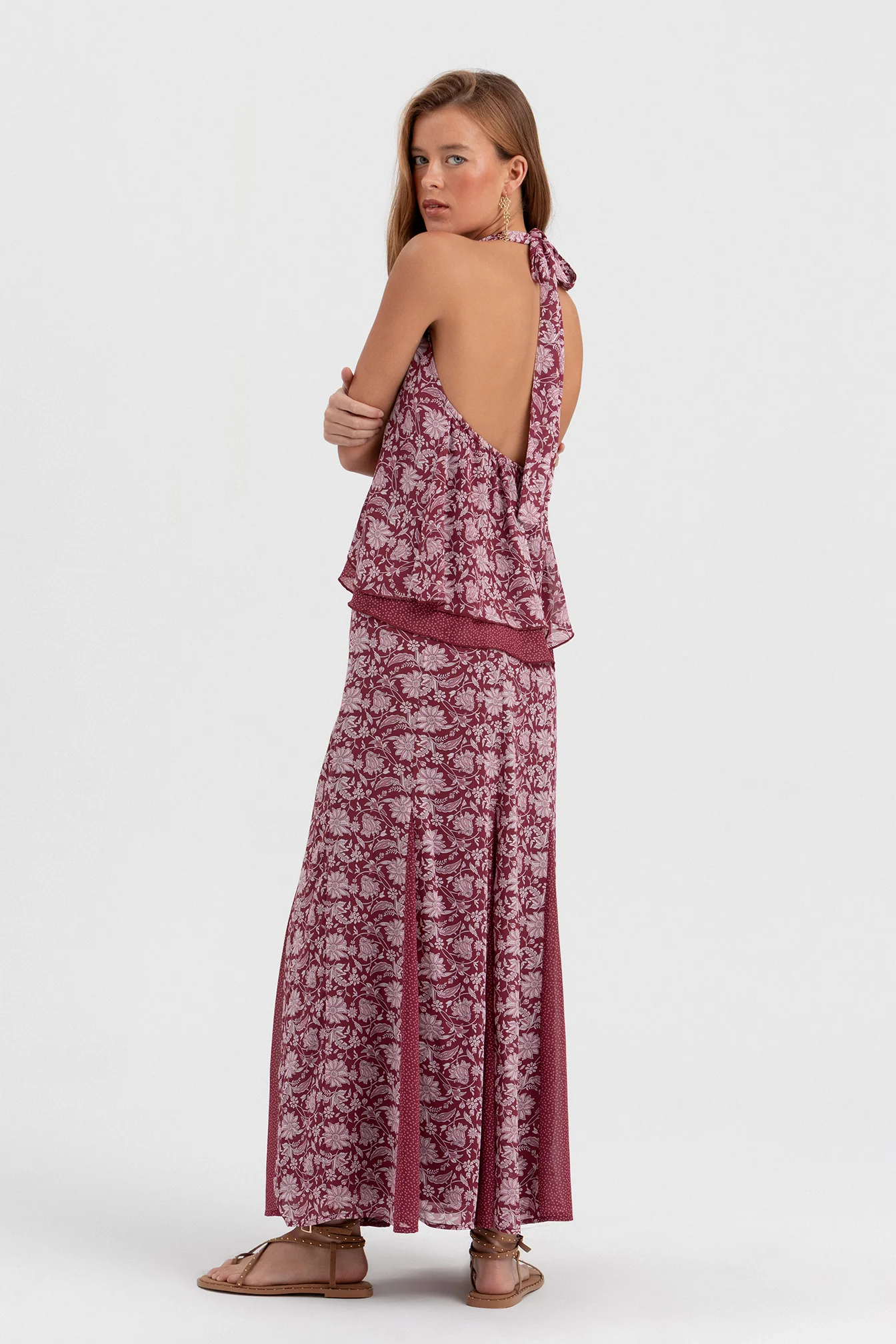 FALDA MIDI DOBLE TEJIDO - Image 7
