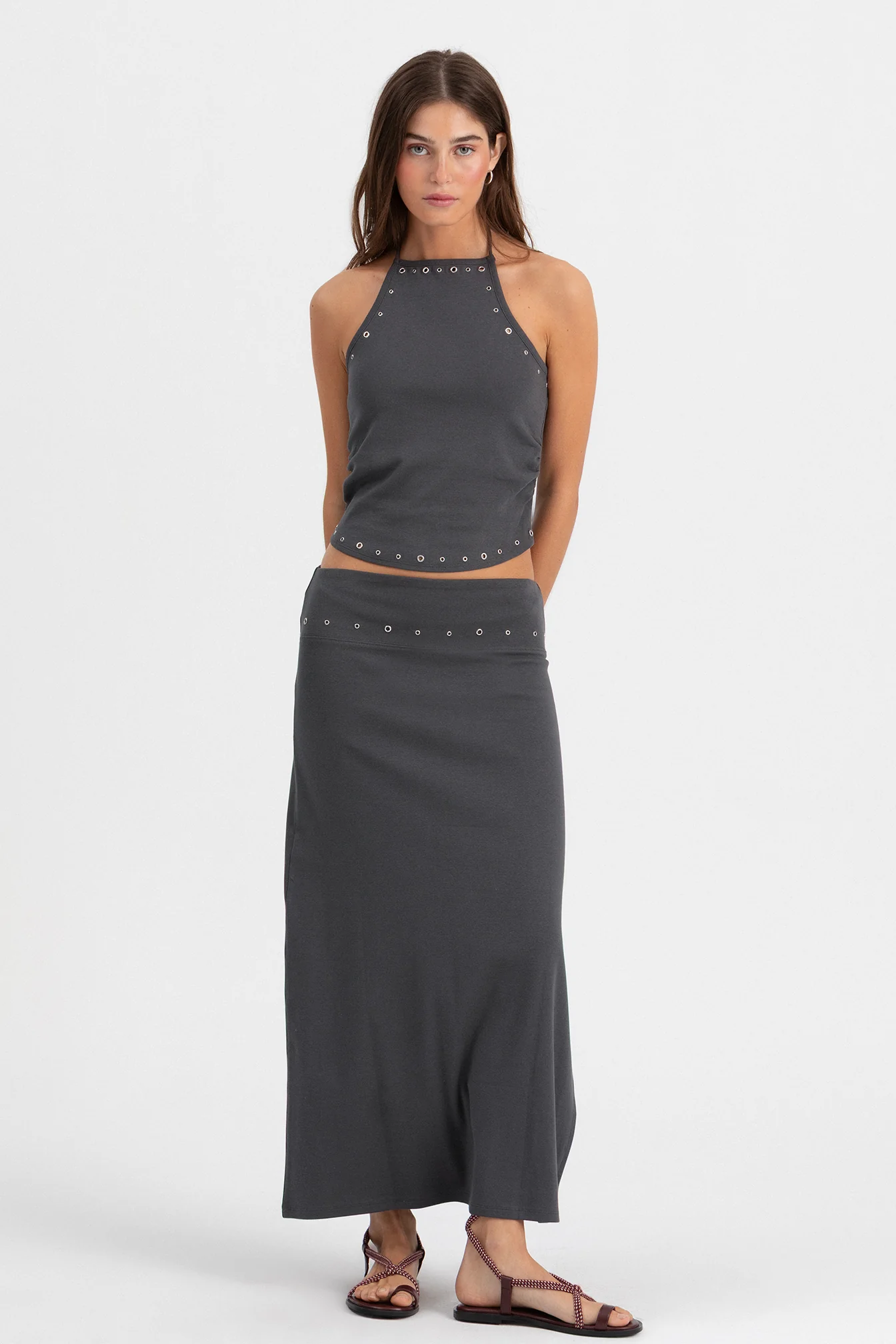 FALDA MIDI EYELETS - Image 3