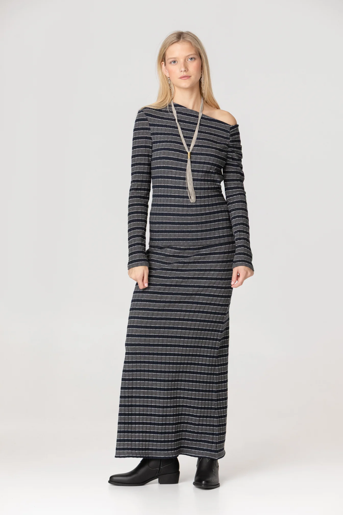 FALDA MIDI RAYAS LUREX - Image 7