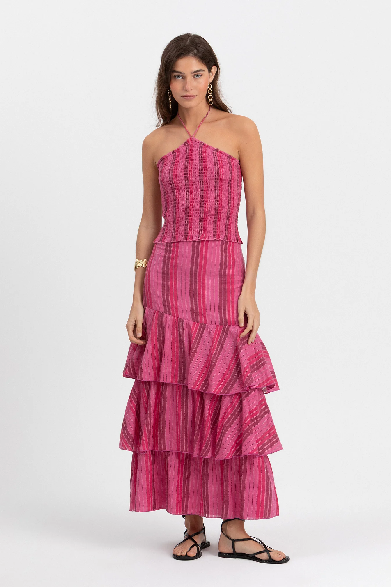 FALDA MIDI VOLANTES RAYAS - Image 8
