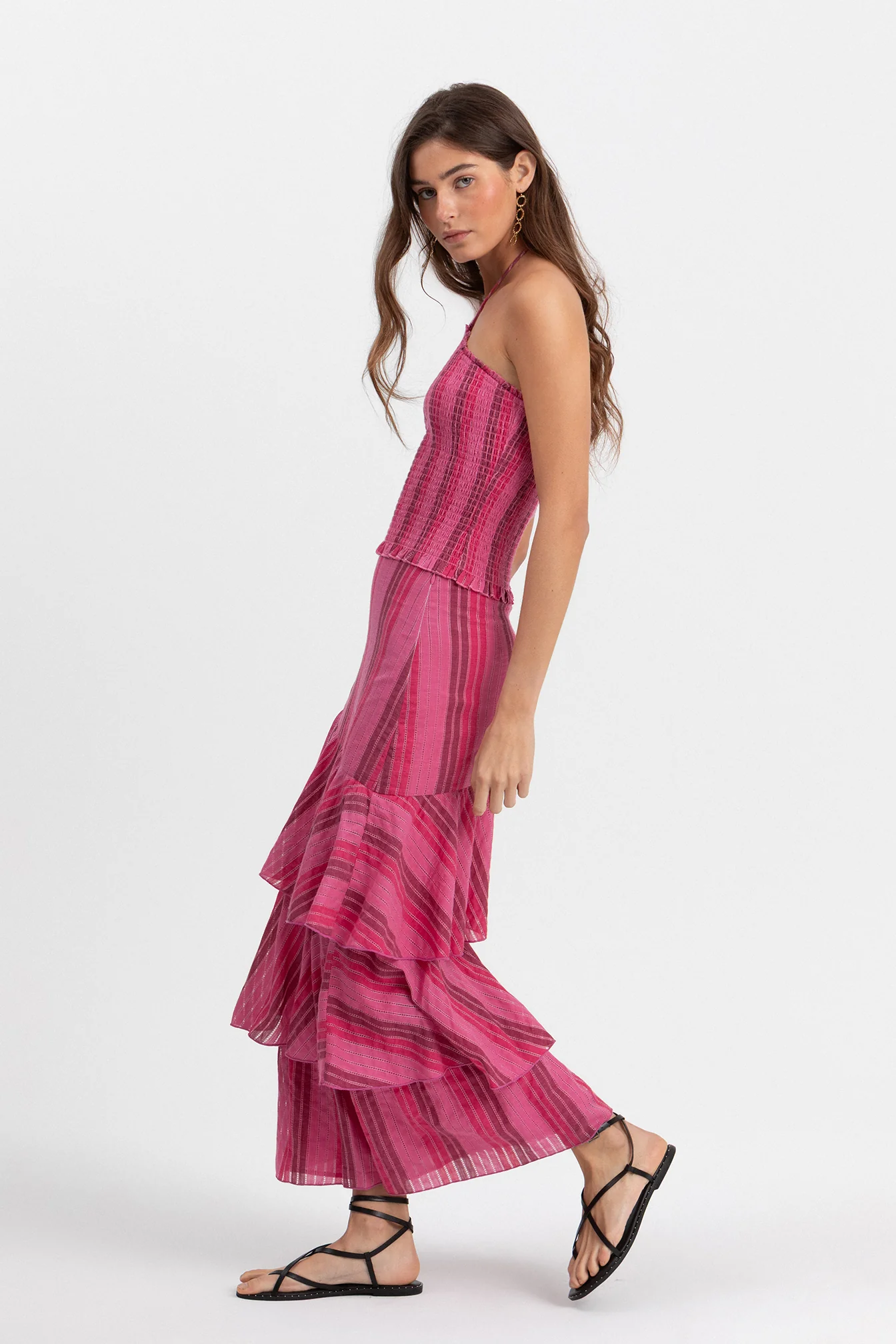 FALDA MIDI VOLANTES RAYAS - Image 9