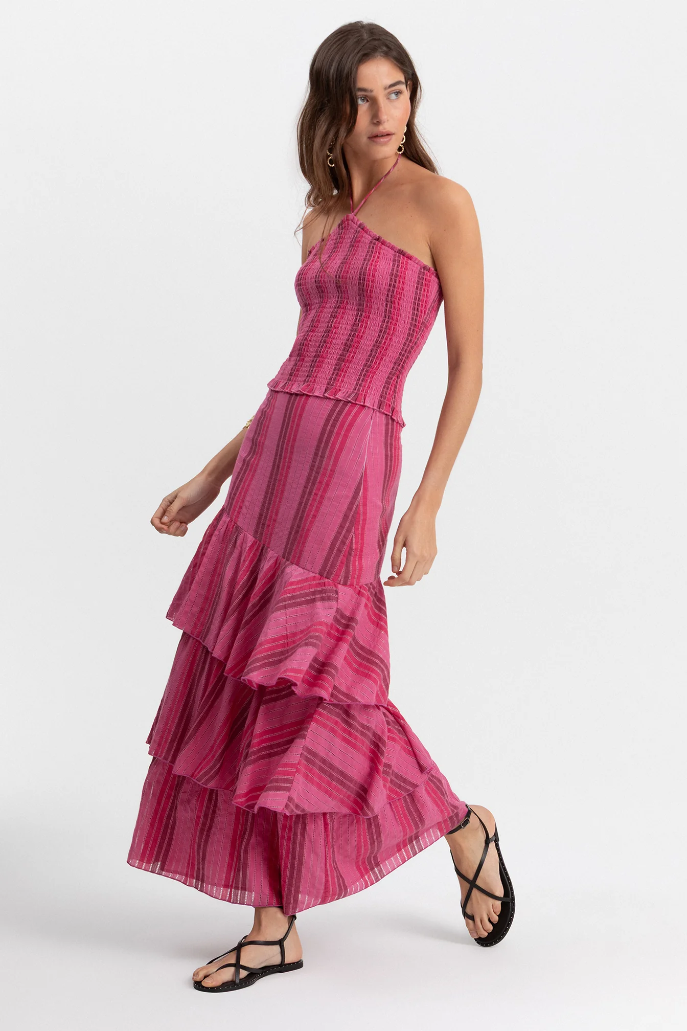 FALDA MIDI VOLANTES RAYAS - Image 6