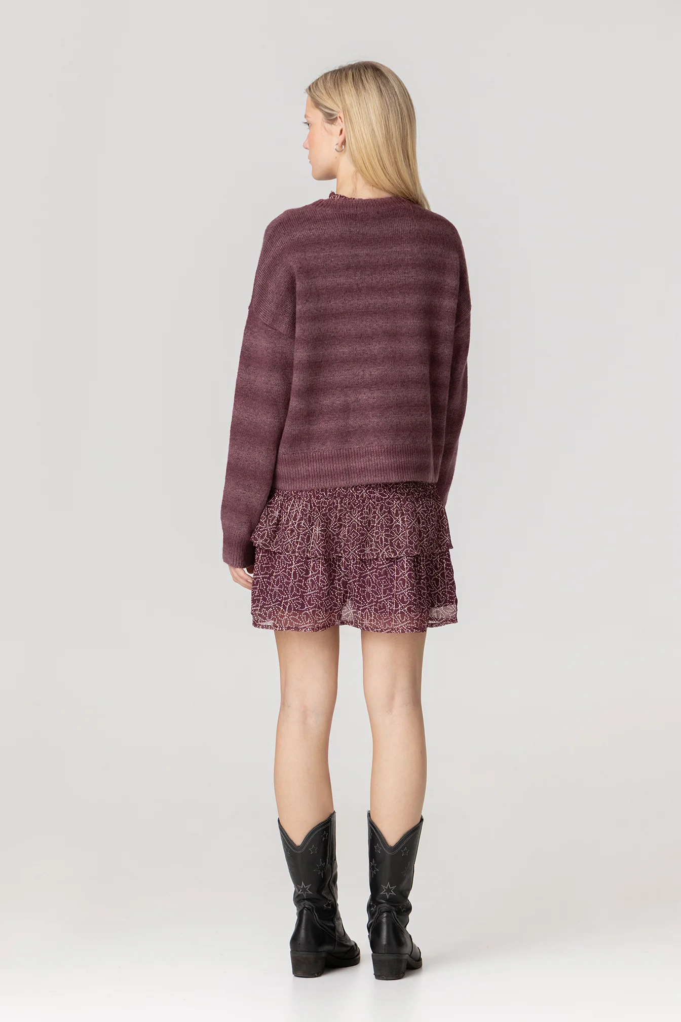 FALDA MINI FRUNCIDA ESTAMPADA - Image 6