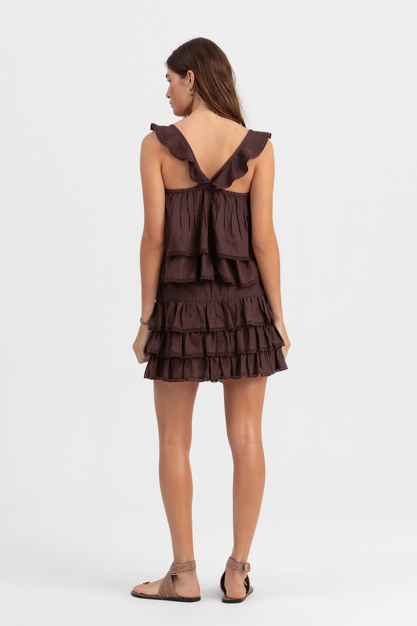 FALDA MINI VOLANTES BORDADA - Image 6