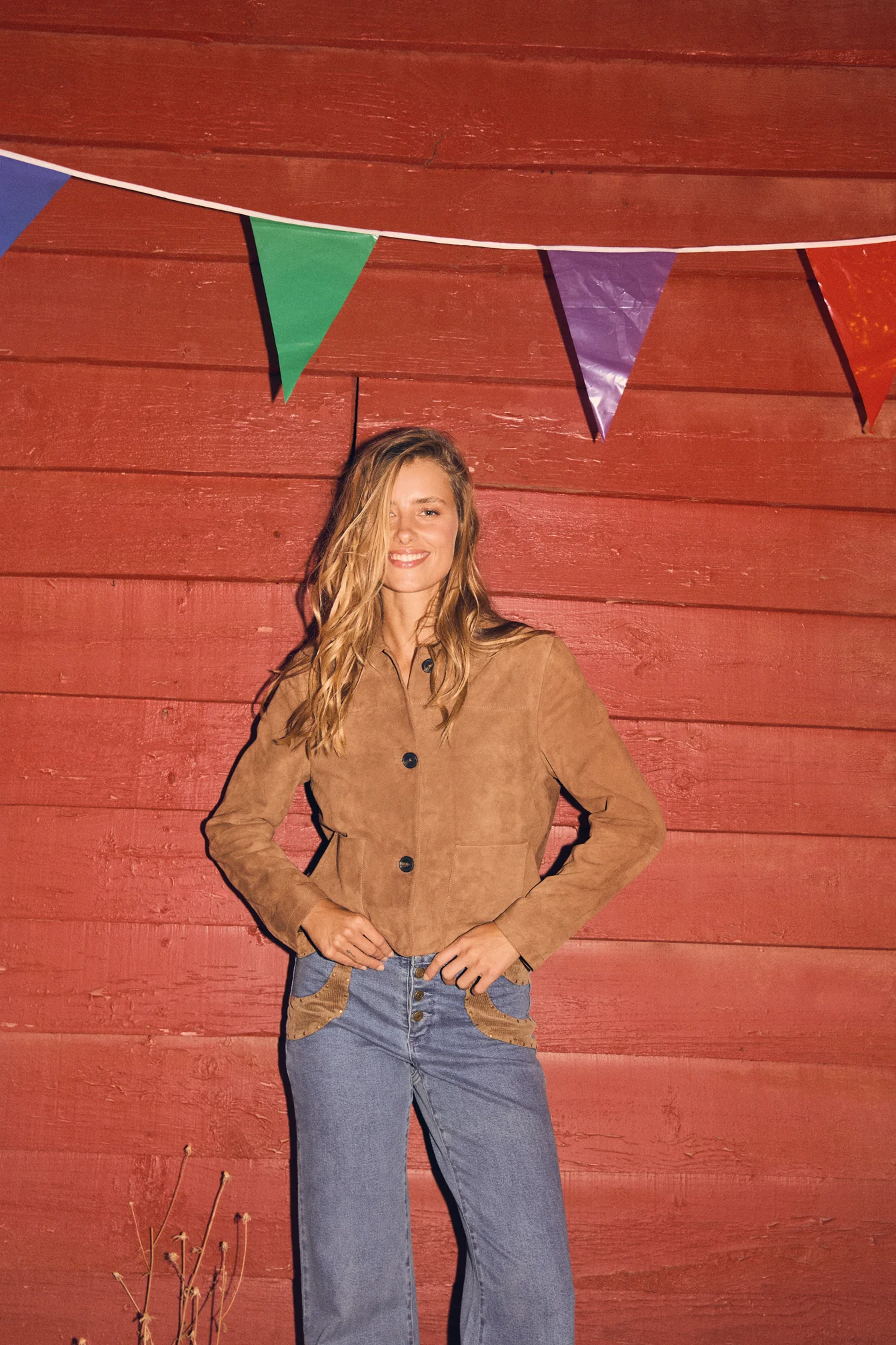 JEANS CONTRASTE PANA TACHAS - Image 3