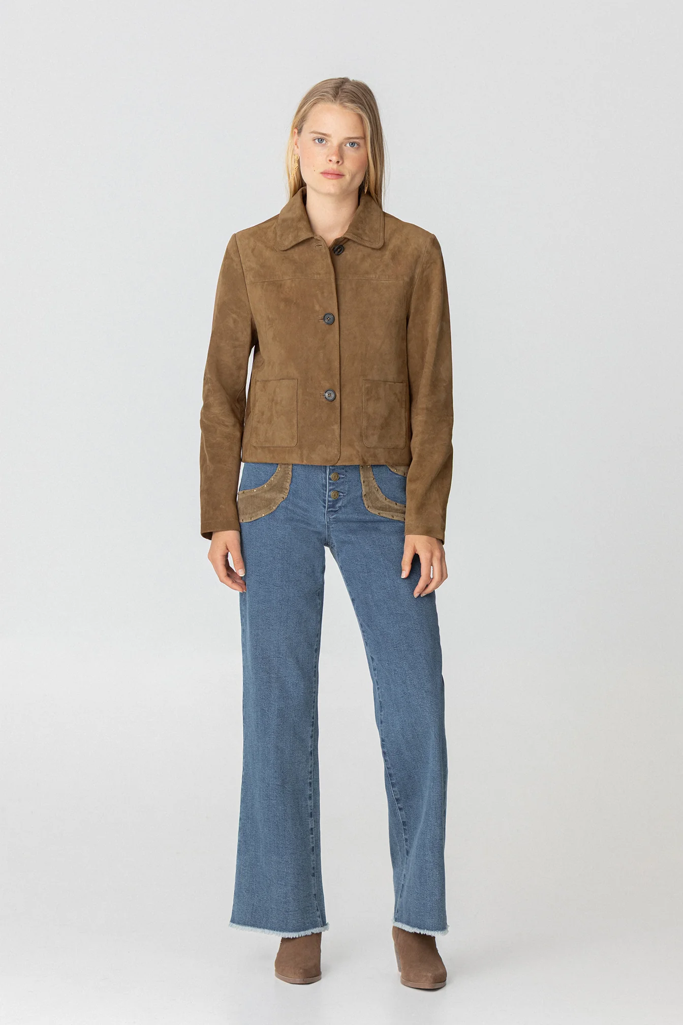JEANS CONTRASTE PANA TACHAS - Image 7