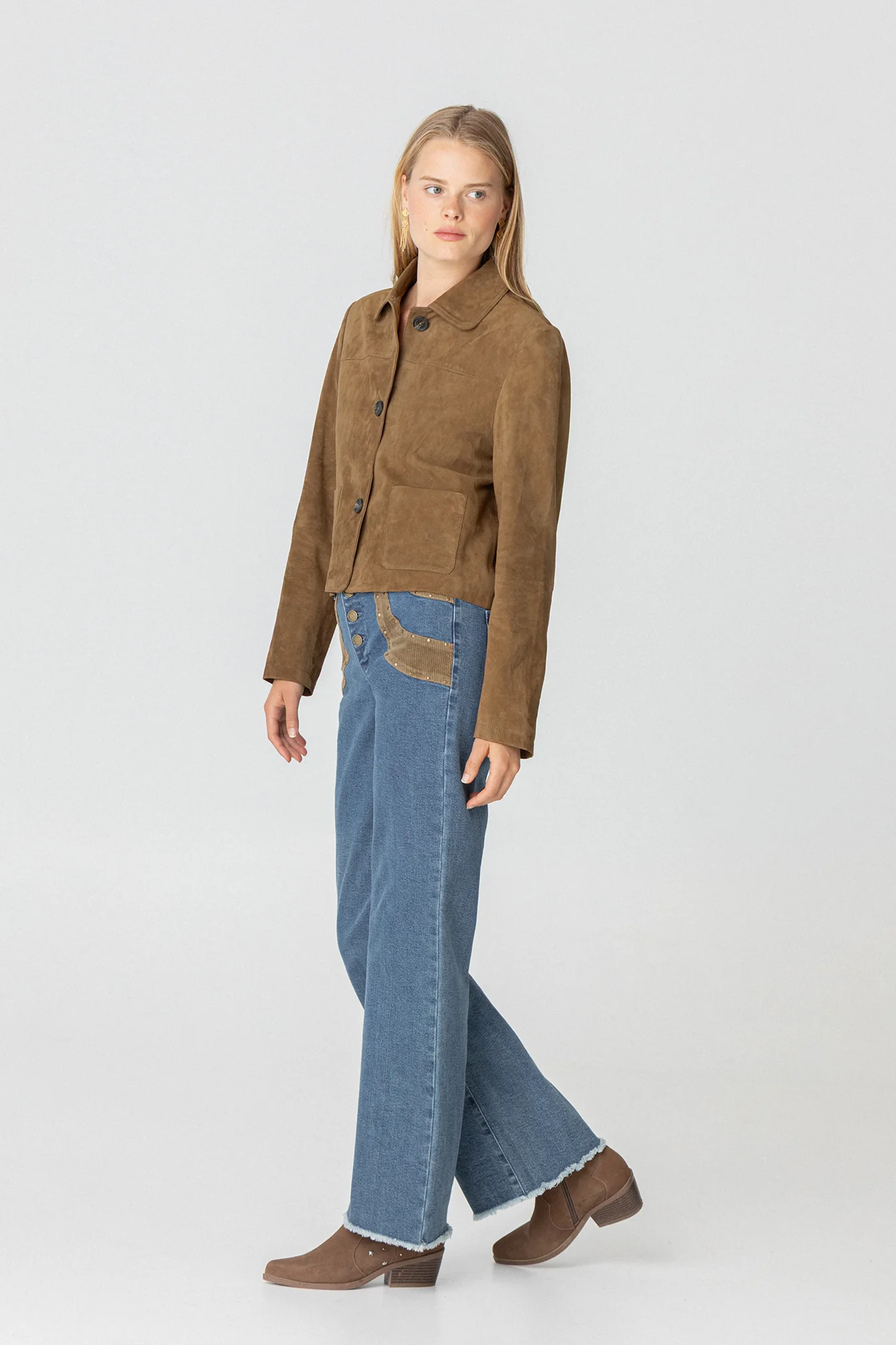JEANS CONTRASTE PANA TACHAS - Image 8