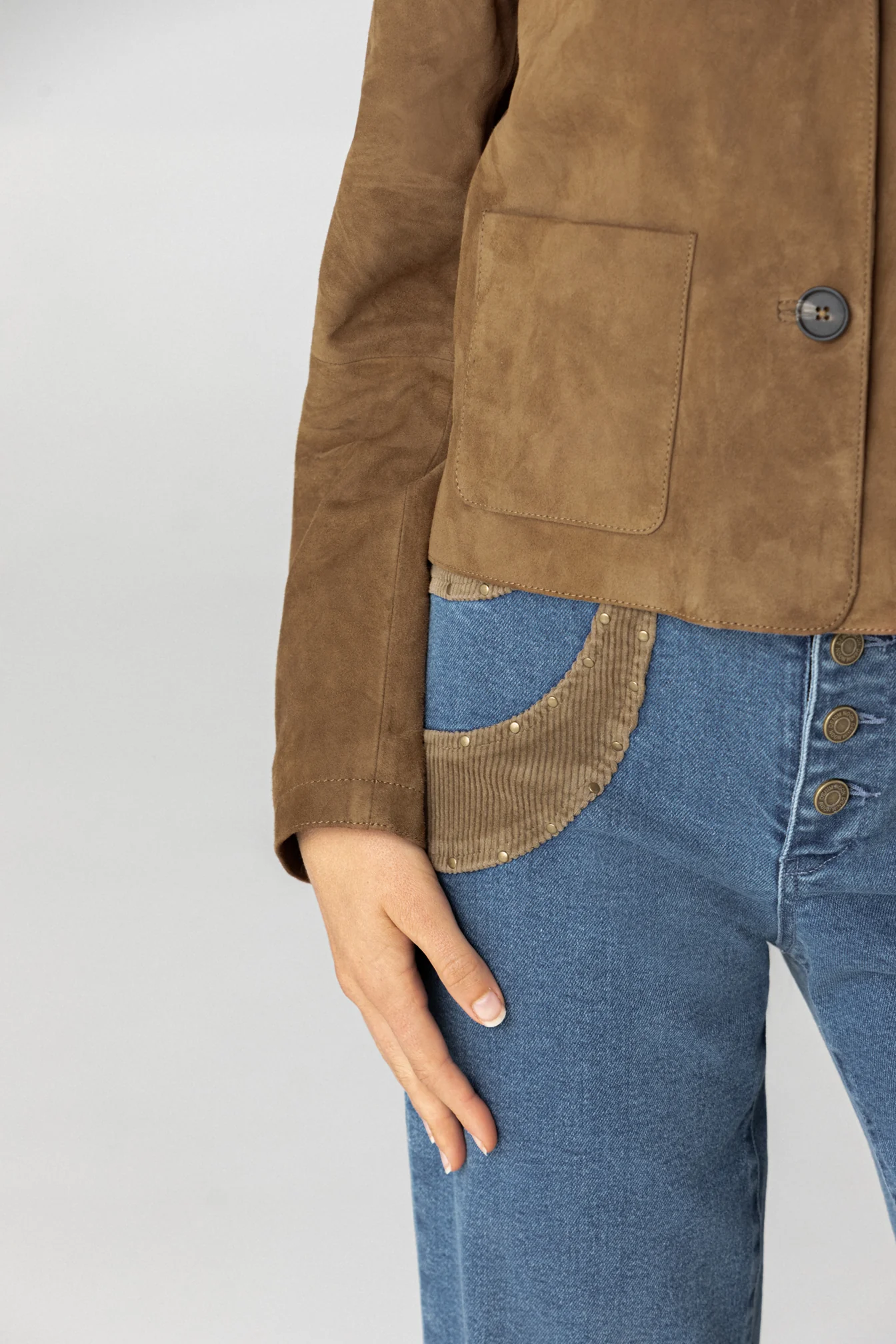 JEANS CONTRASTE PANA TACHAS - Image 9