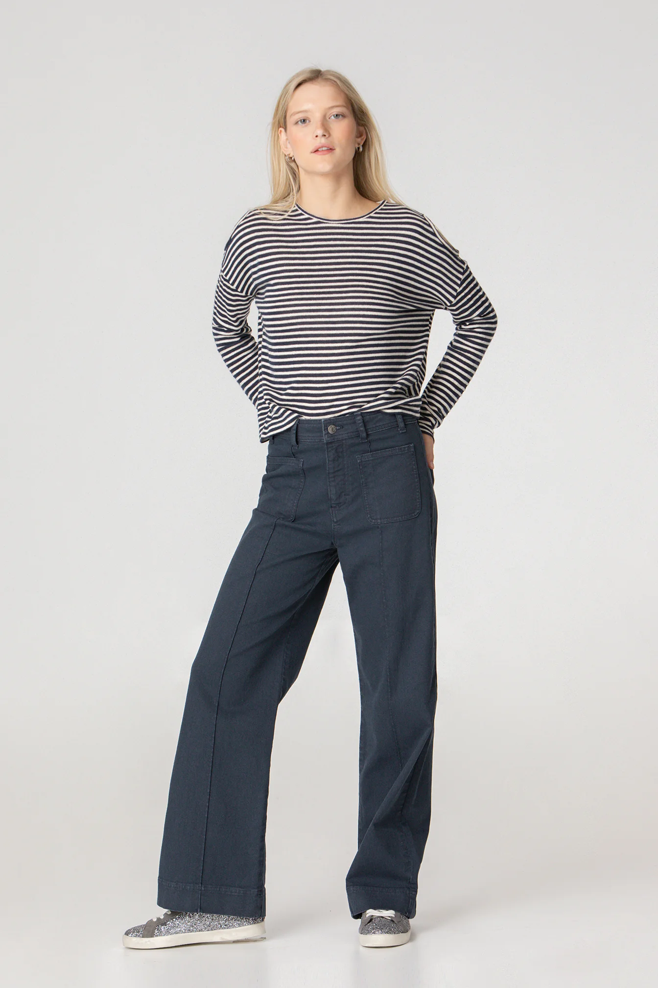 JEANS CULOTTE BASIC COSTURA - Image 12