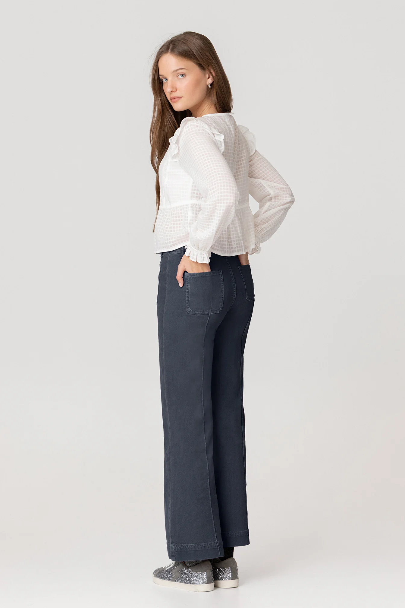 JEANS CULOTTE BASIC COSTURA - Image 14