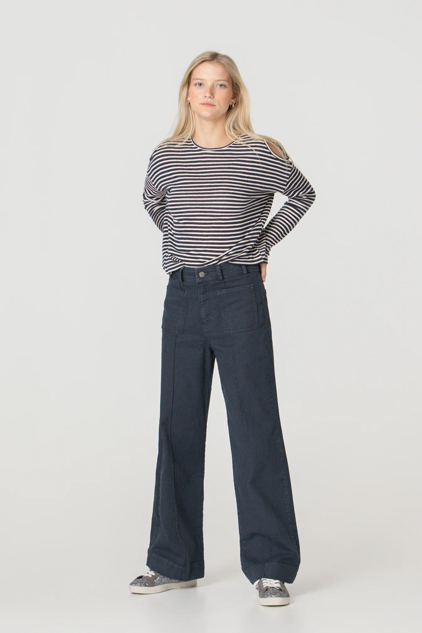 JEANS CULOTTE BASIC COSTURA - Image 19