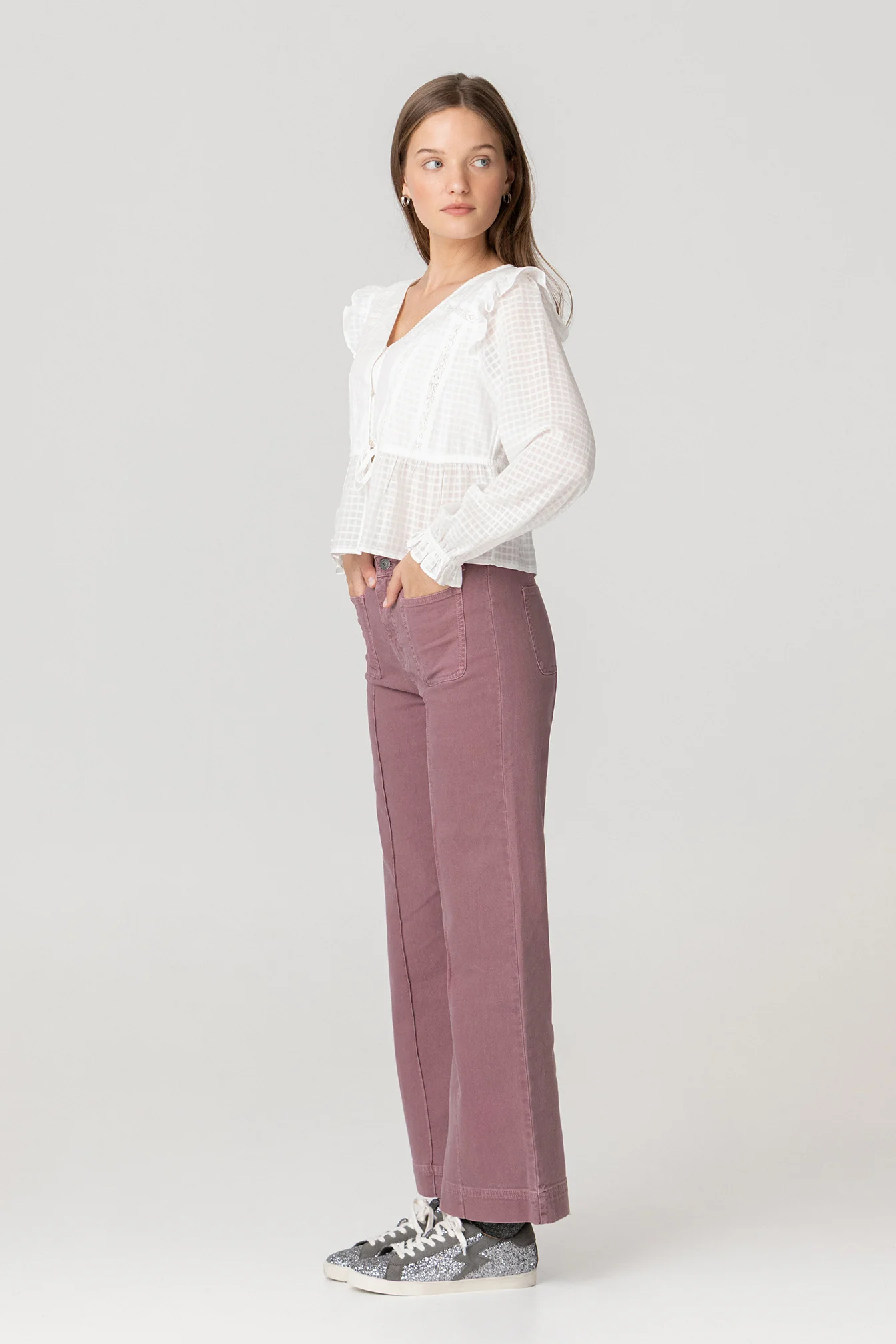 JEANS CULOTTE BASIC COSTURA - Image 3