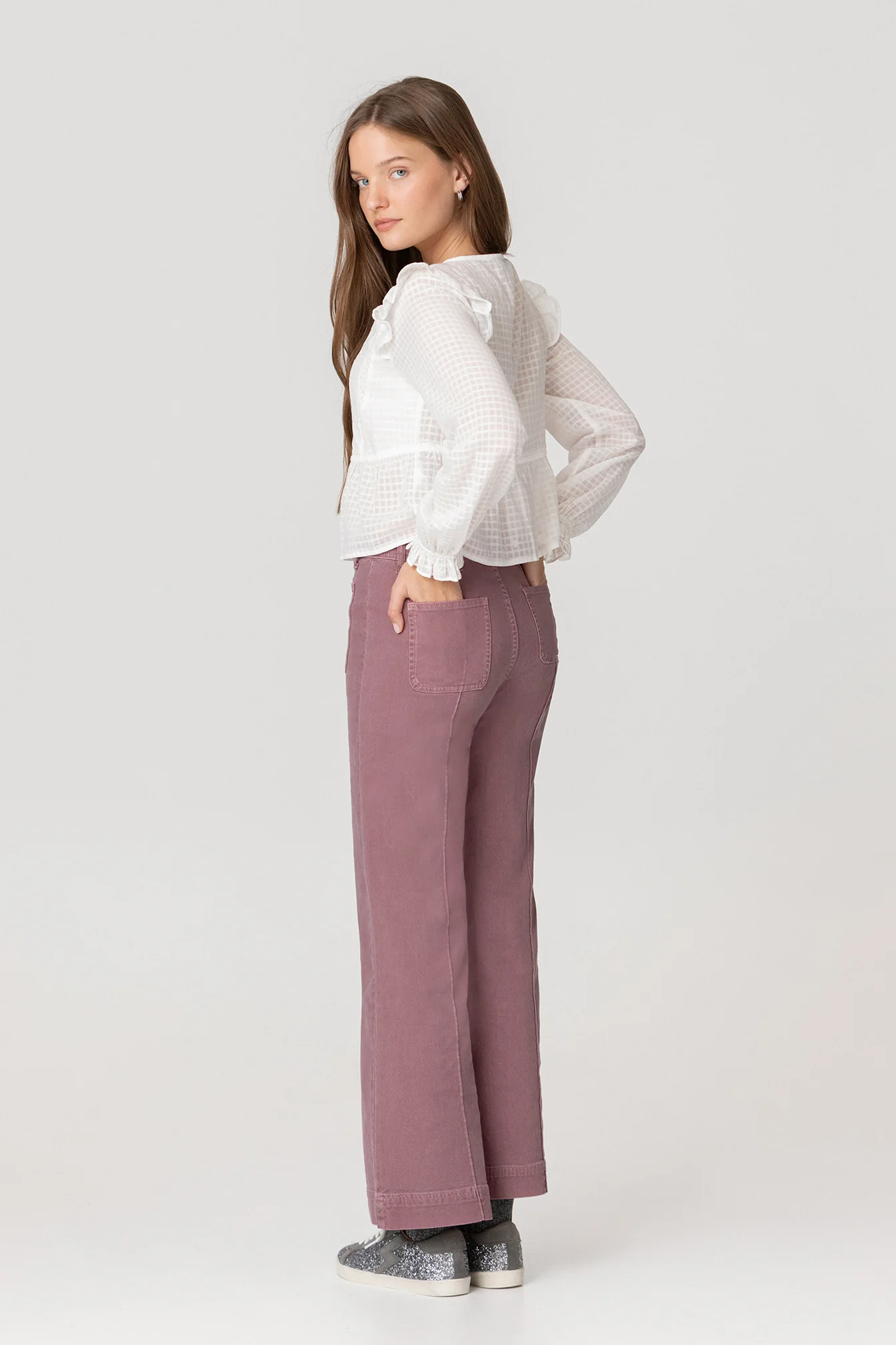 JEANS CULOTTE BASIC COSTURA - Image 6