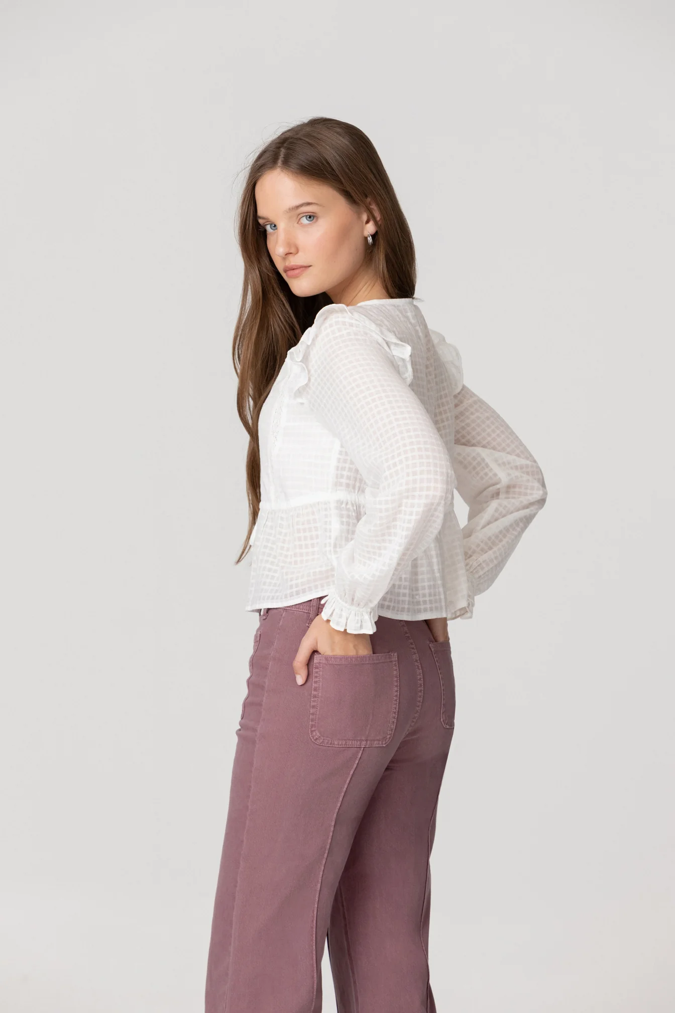 JEANS CULOTTE BASIC COSTURA - Image 7