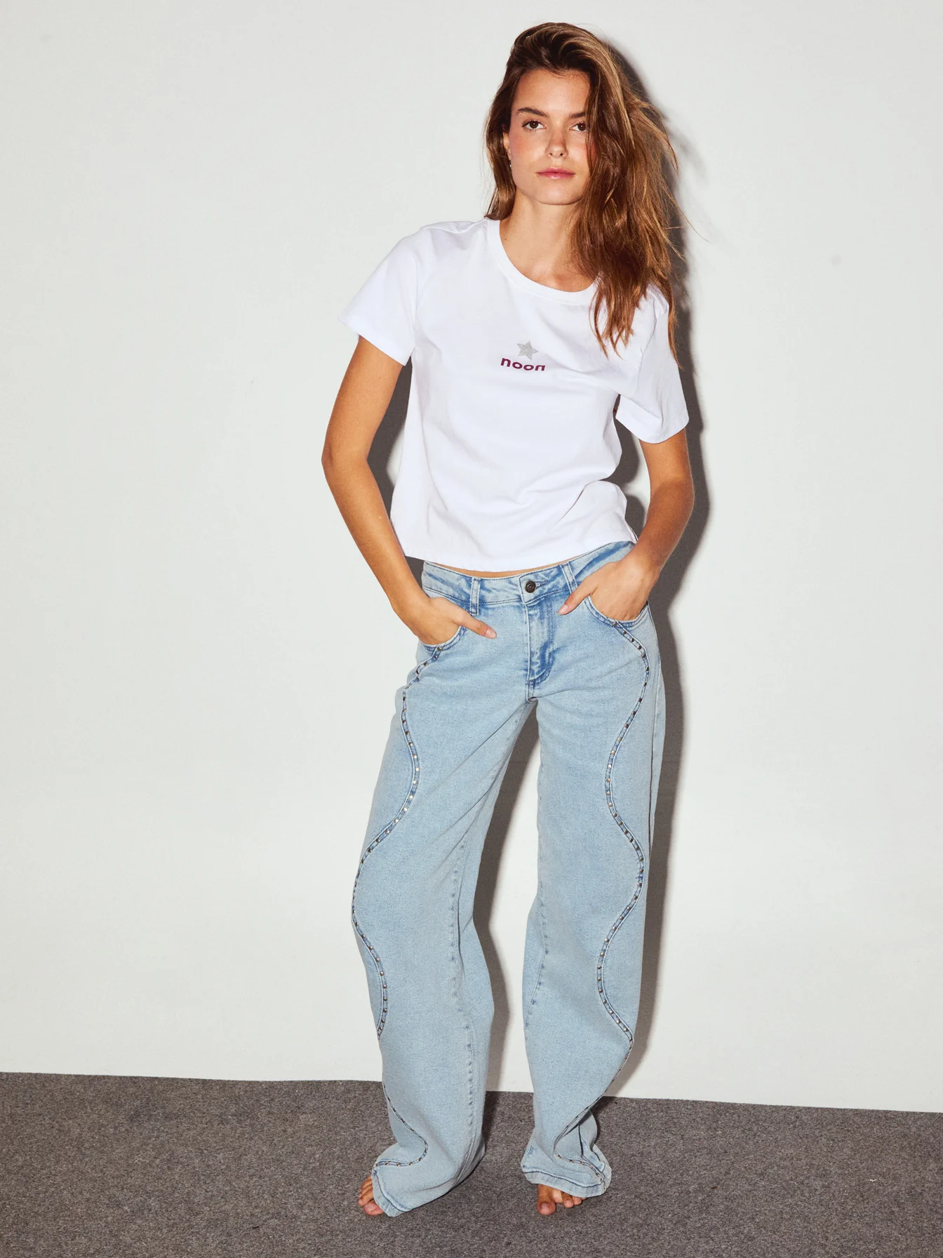 JEANS ONDAS TACHAS DENIM - Image 4