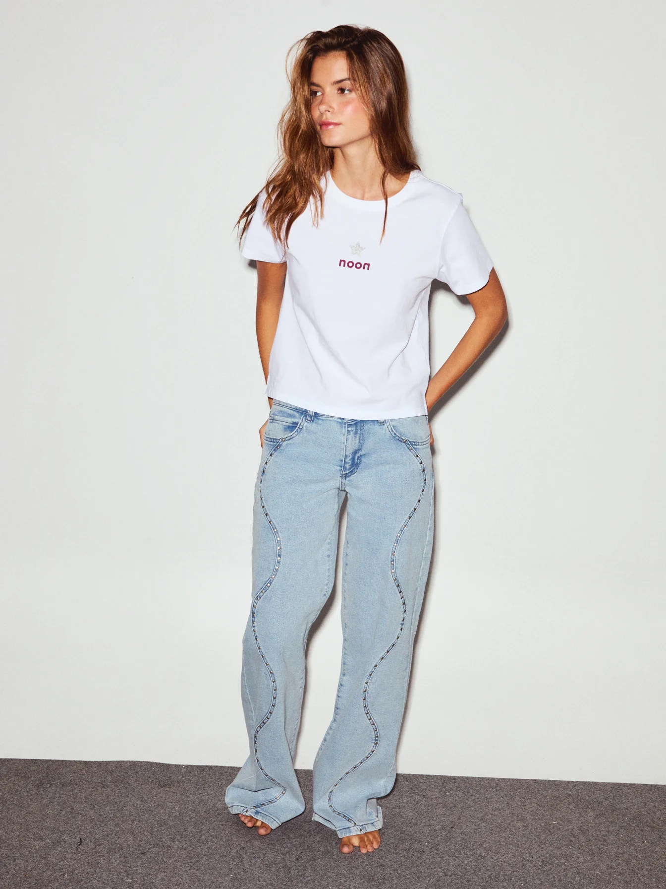 JEANS ONDAS TACHAS DENIM - Image 5