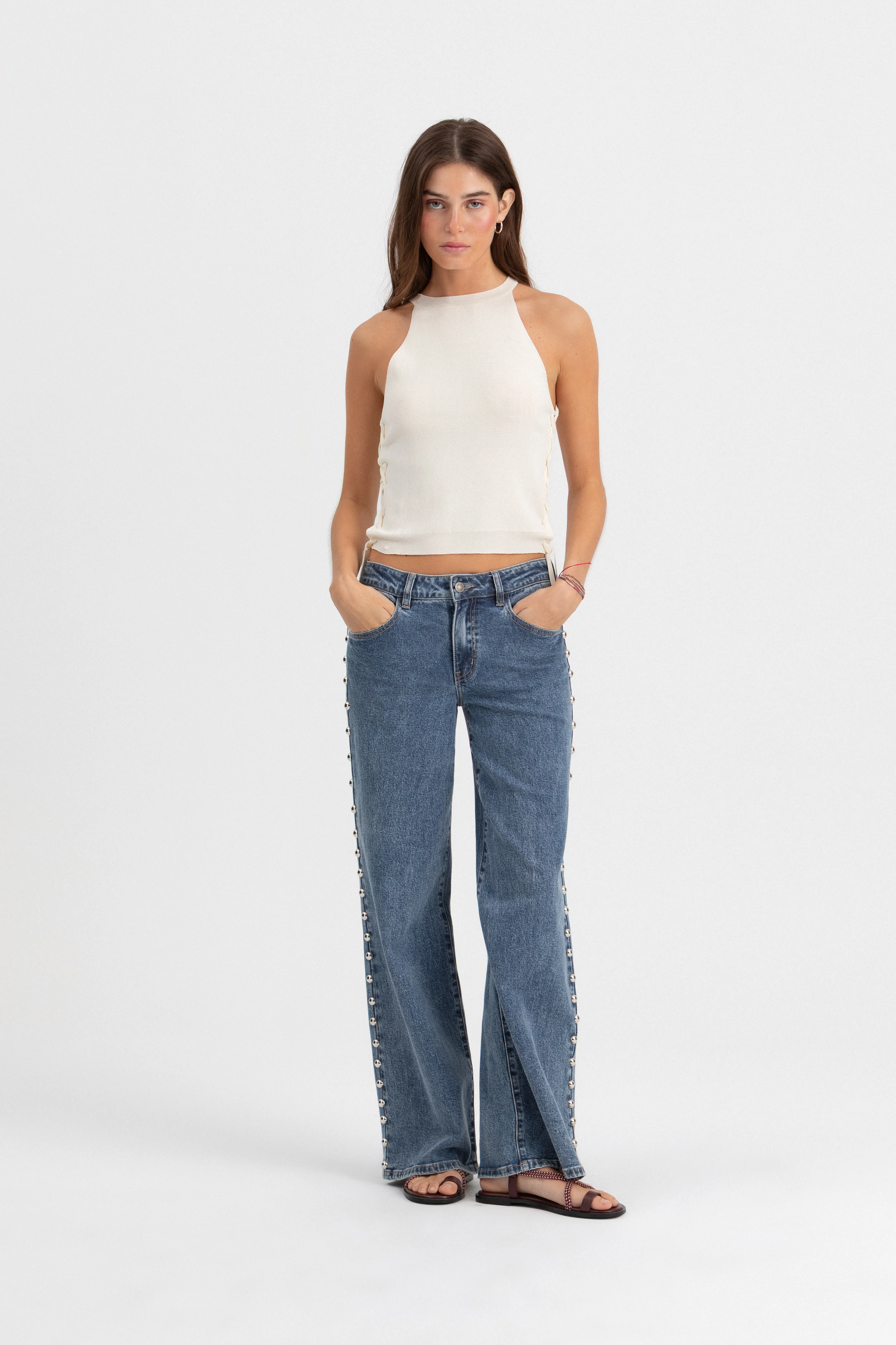 JEANS TACHUELAS MAXI DENIM - Image 4