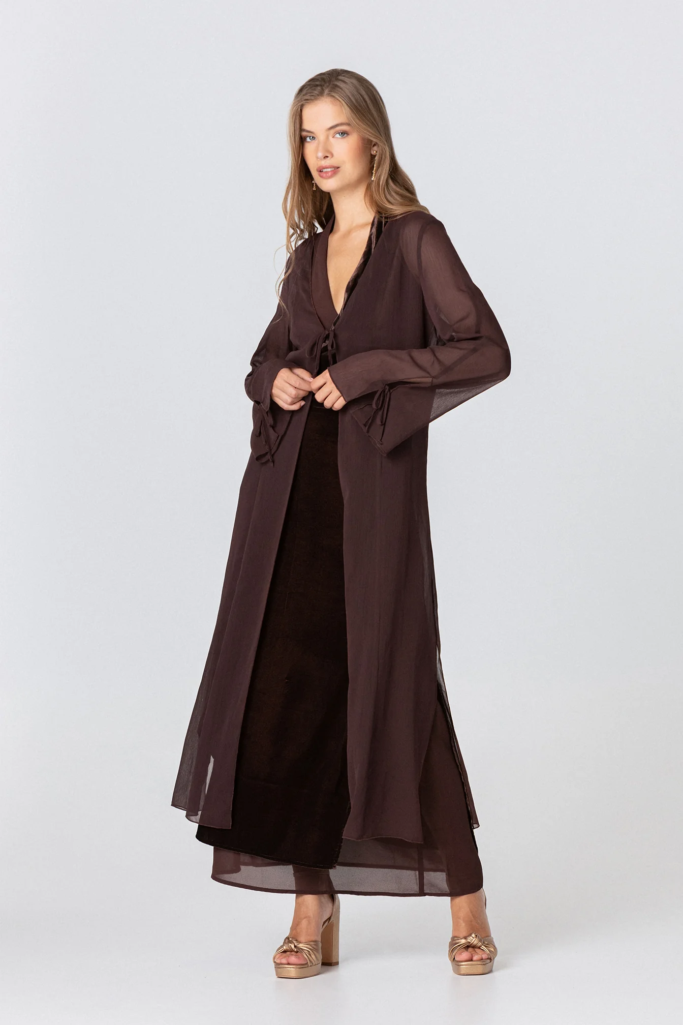 KIMONO LARGO GASA LAZOS - Image 10