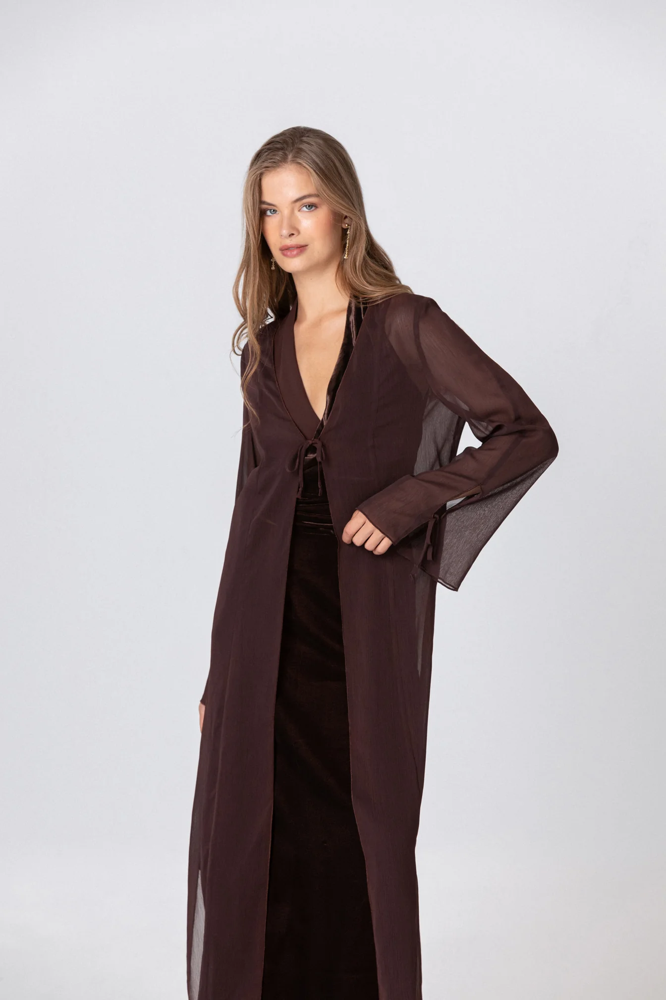 KIMONO LARGO GASA LAZOS - Image 13