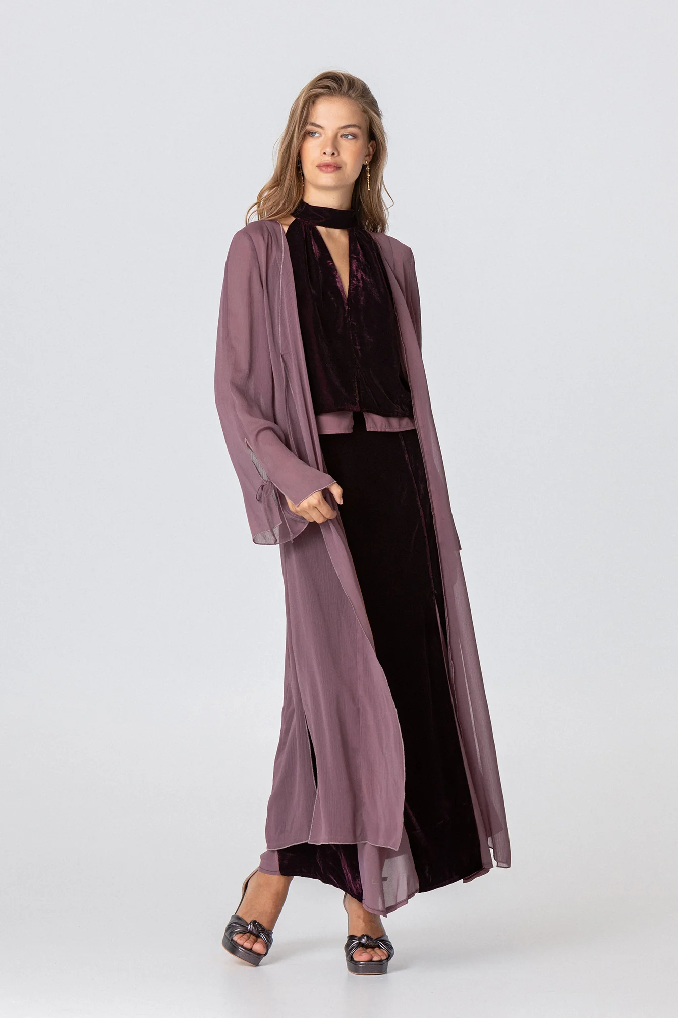 KIMONO LARGO GASA LAZOS - Image 4