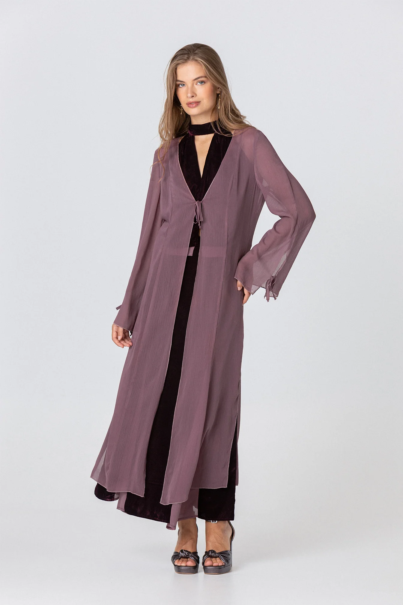 KIMONO LARGO GASA LAZOS - Image 5