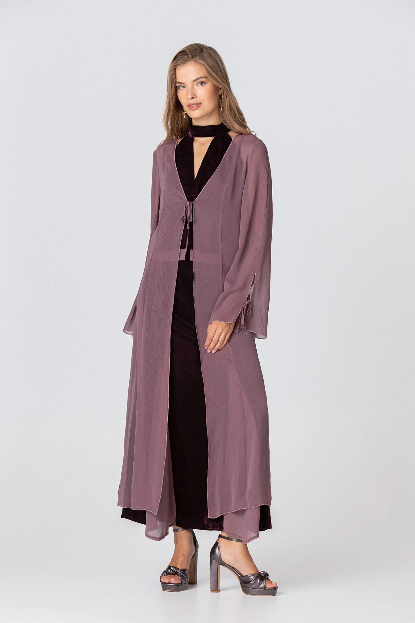KIMONO LARGO GASA LAZOS - Image 6