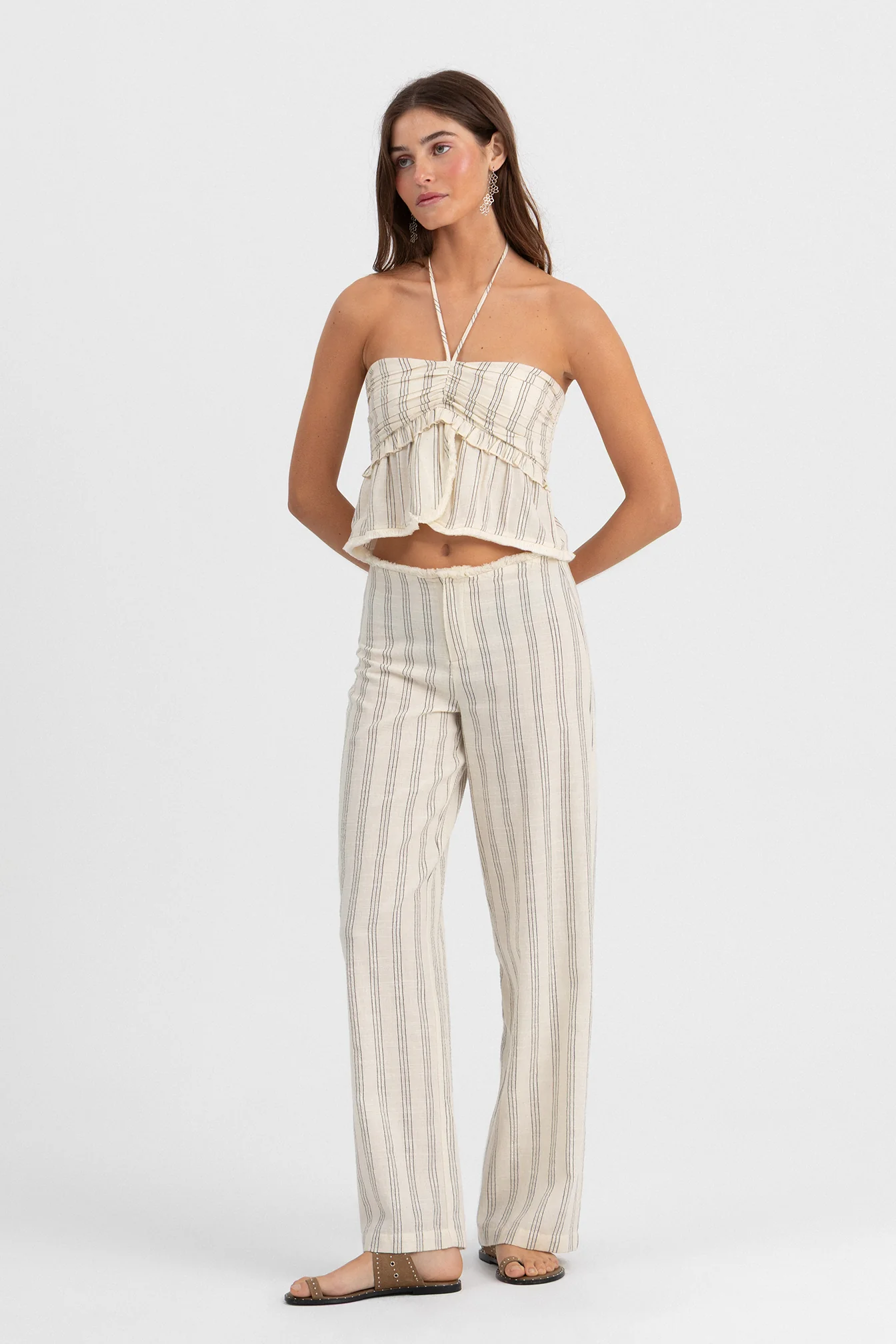 PANTALON DESFLECADO RAYAS LUREX - Image 3