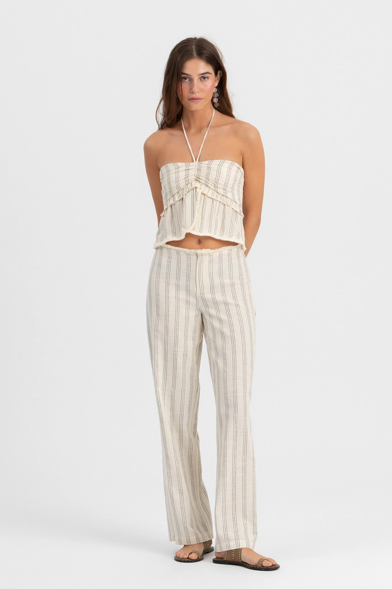 PANTALON DESFLECADO RAYAS LUREX - Image 5