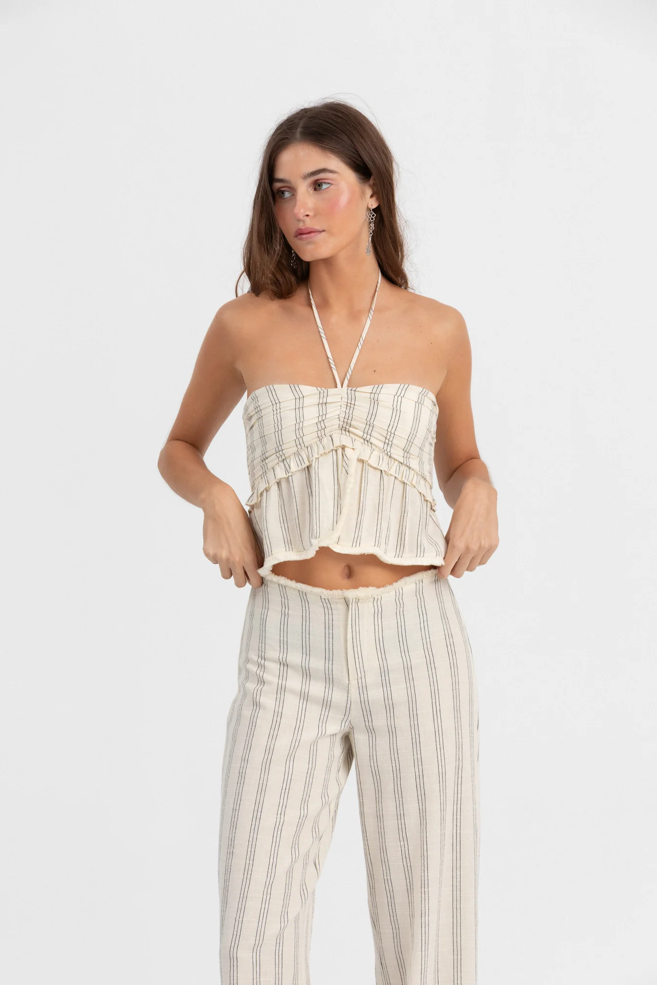 PANTALON DESFLECADO RAYAS LUREX - Image 6