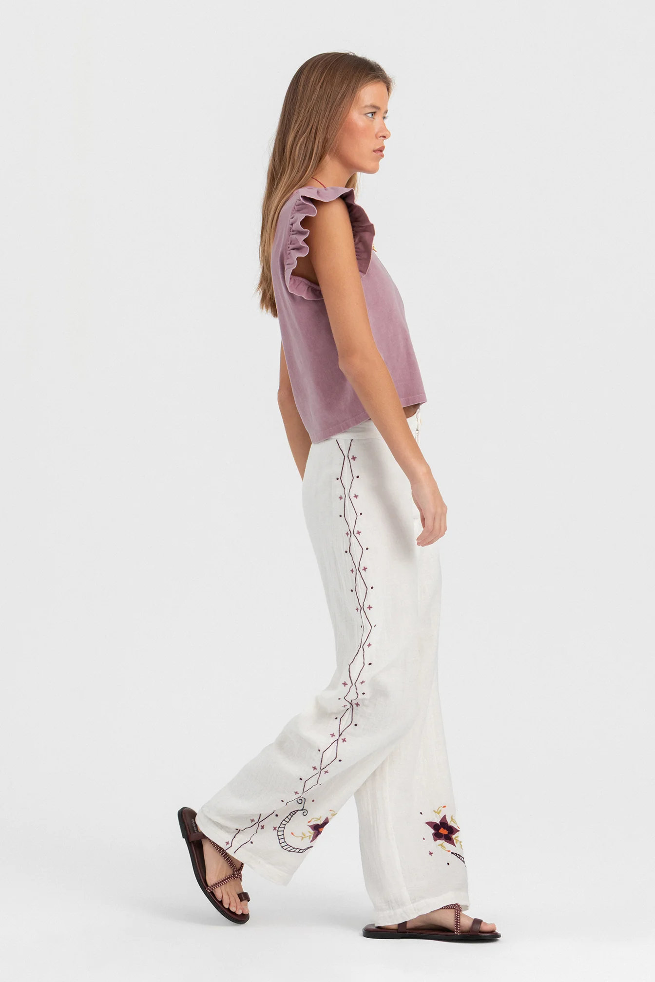 PANTALON FLORES BORDADAS - Image 14