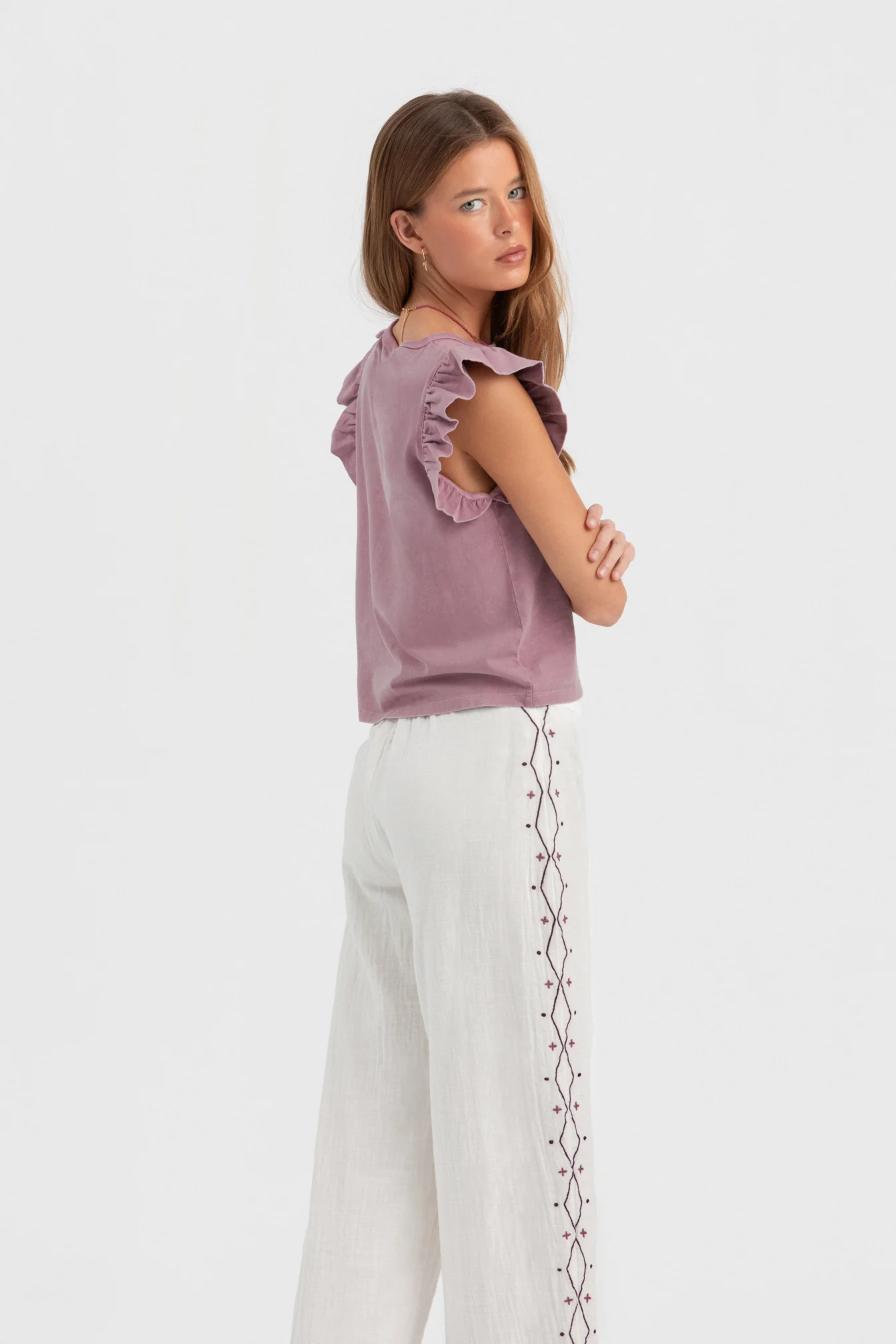 PANTALON FLORES BORDADAS - Image 16