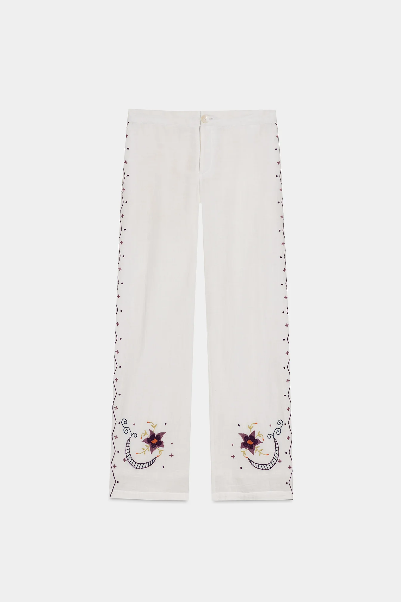 PANTALON FLORES BORDADAS - Image 2
