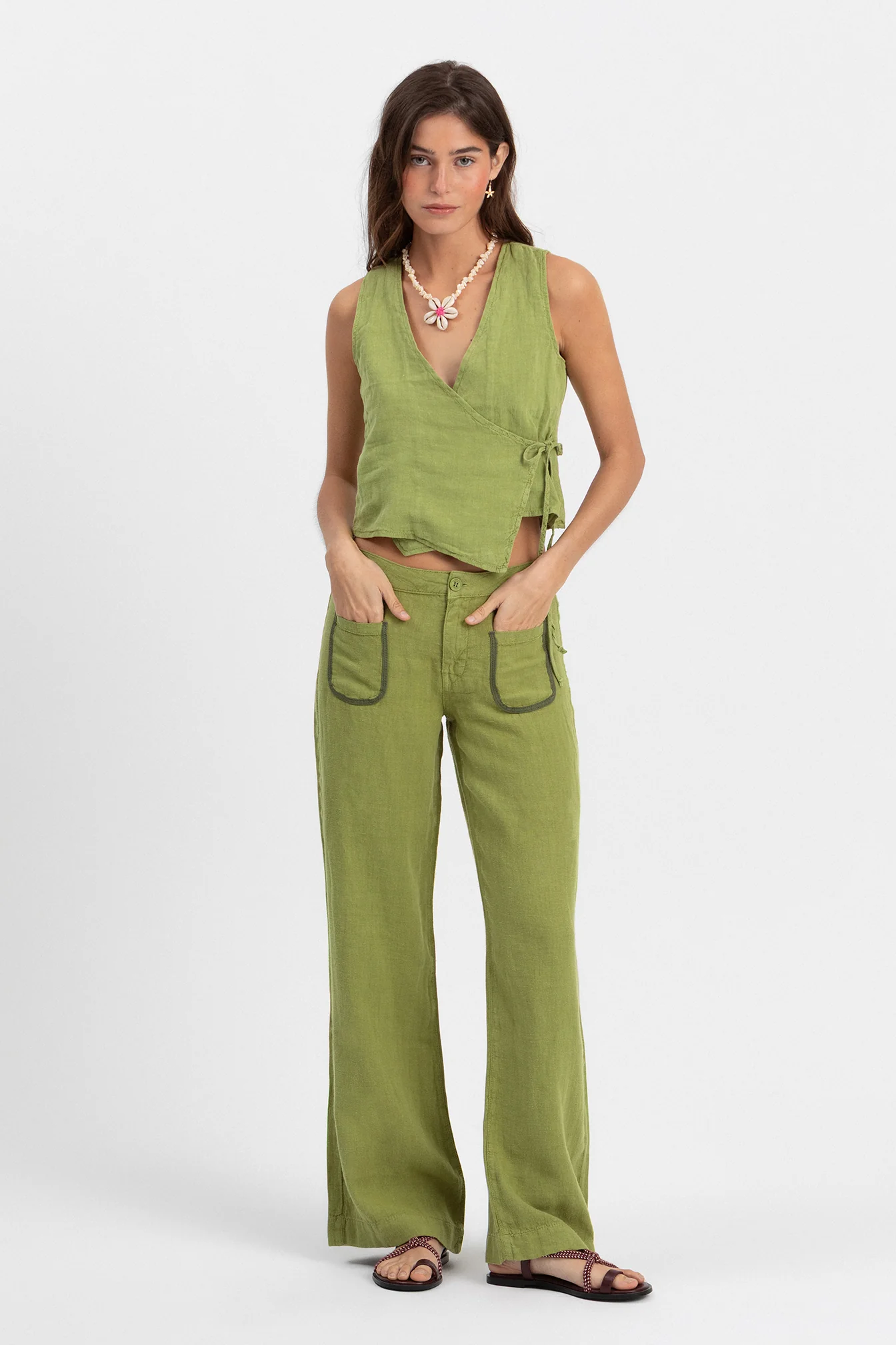 PANTALON LINO BOLSILLOS - Image 11