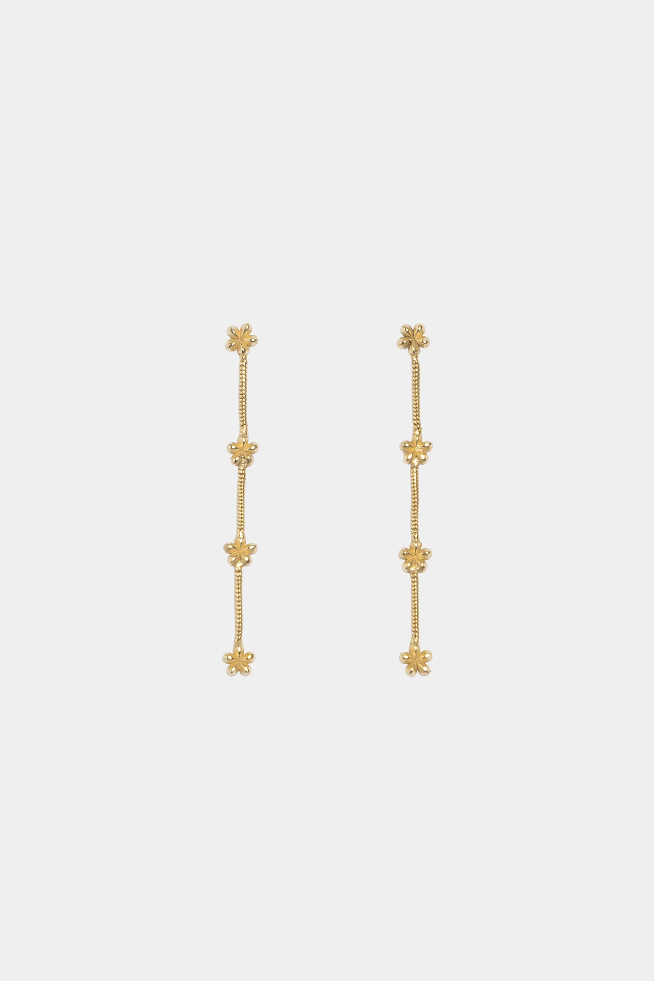PENDIENTES CADENA FLORES