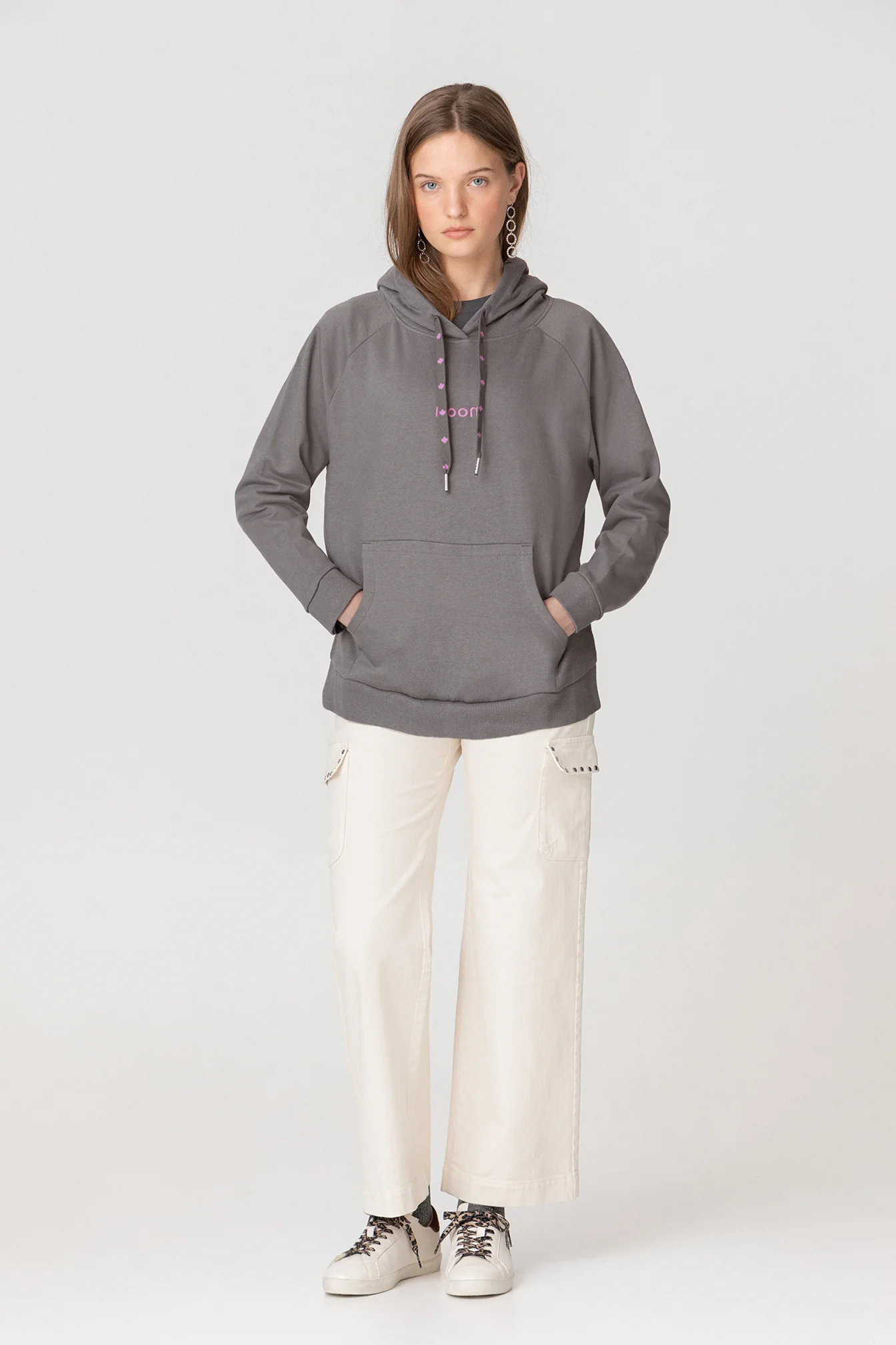 SUDADERA CAPUCHA BASIC PRINT ESTRELLA - Image 4