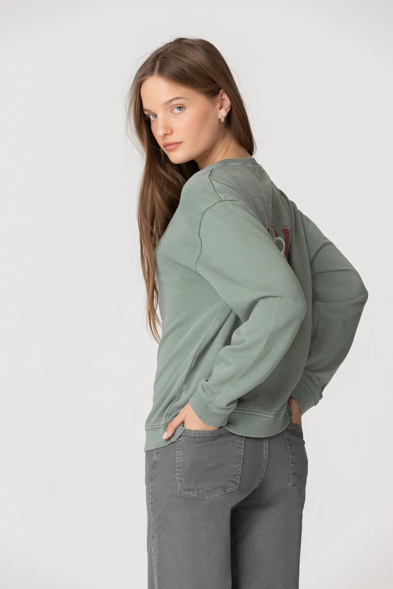 SUDADERA SIN CAPUCHA PRINT ESPALDA FLOR - Image 6