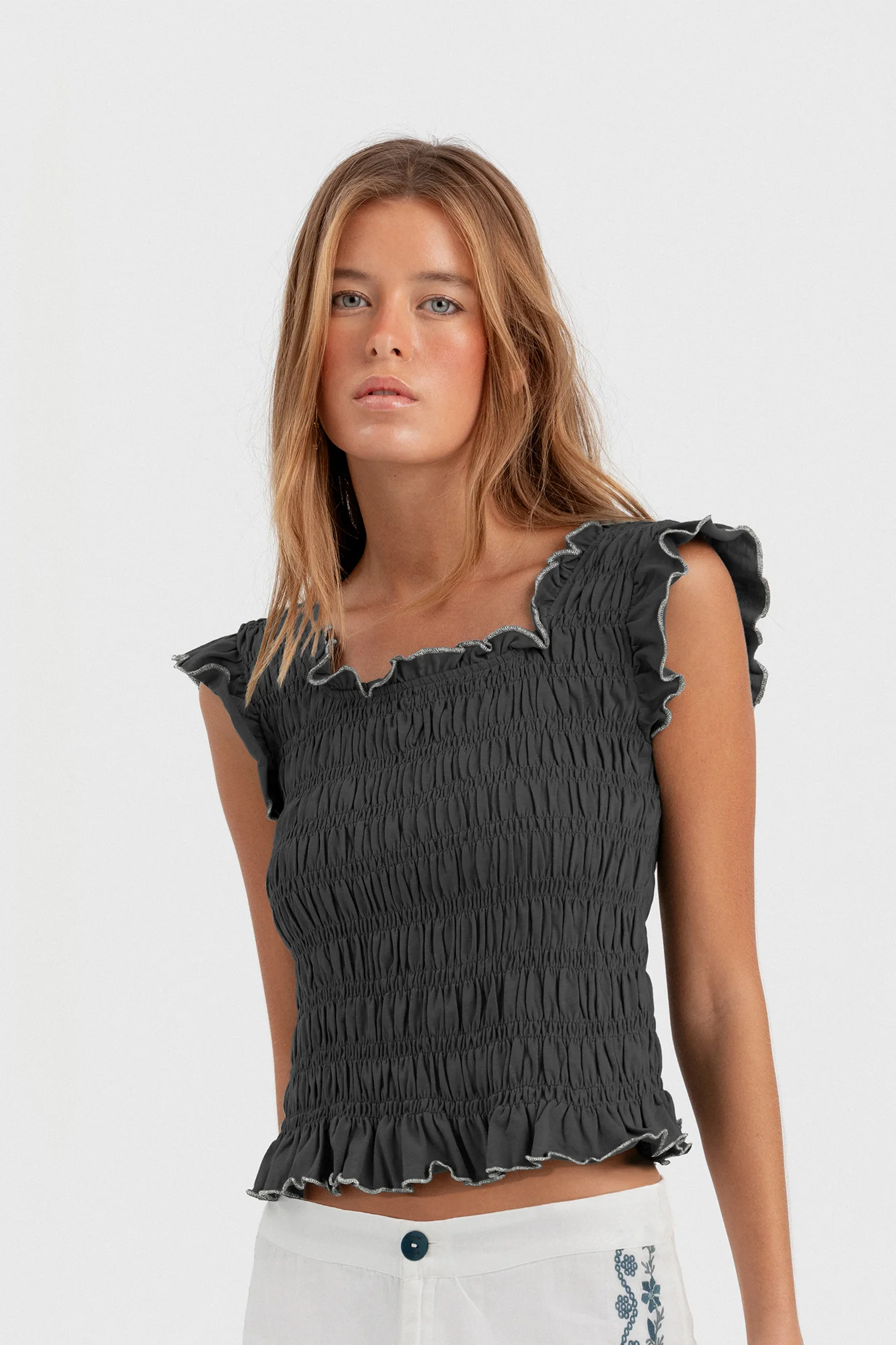 TOP FRUNCE CONTRASTES - Image 10