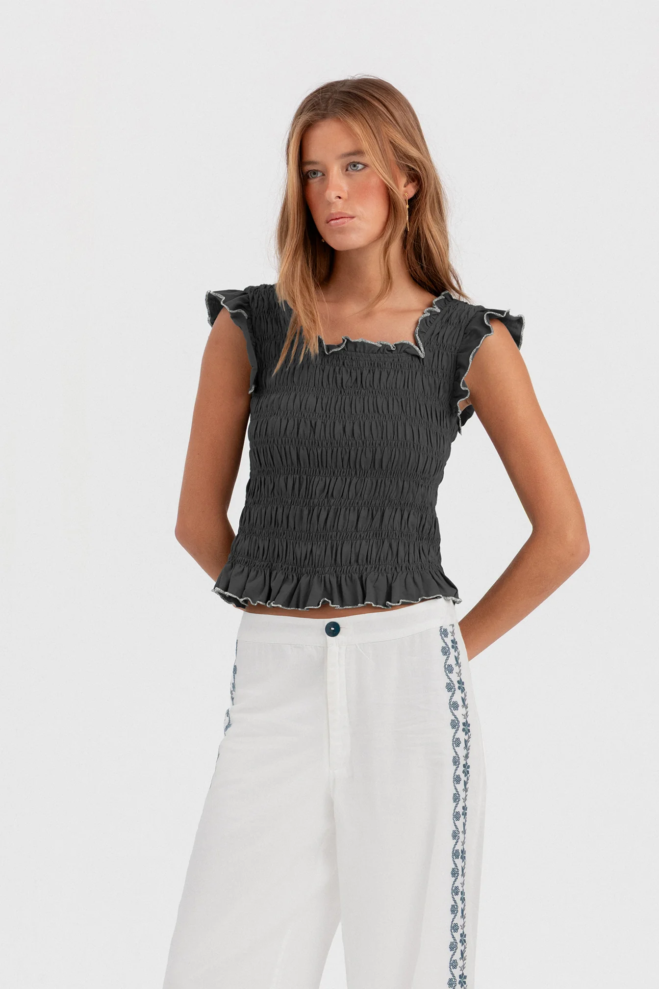 TOP FRUNCE CONTRASTES - Image 8