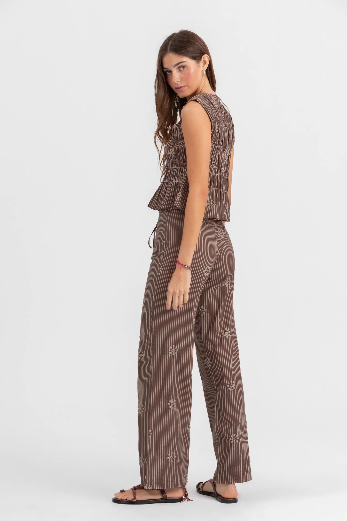 TOP FRUNCES RAYAS BORDADO - Image 5