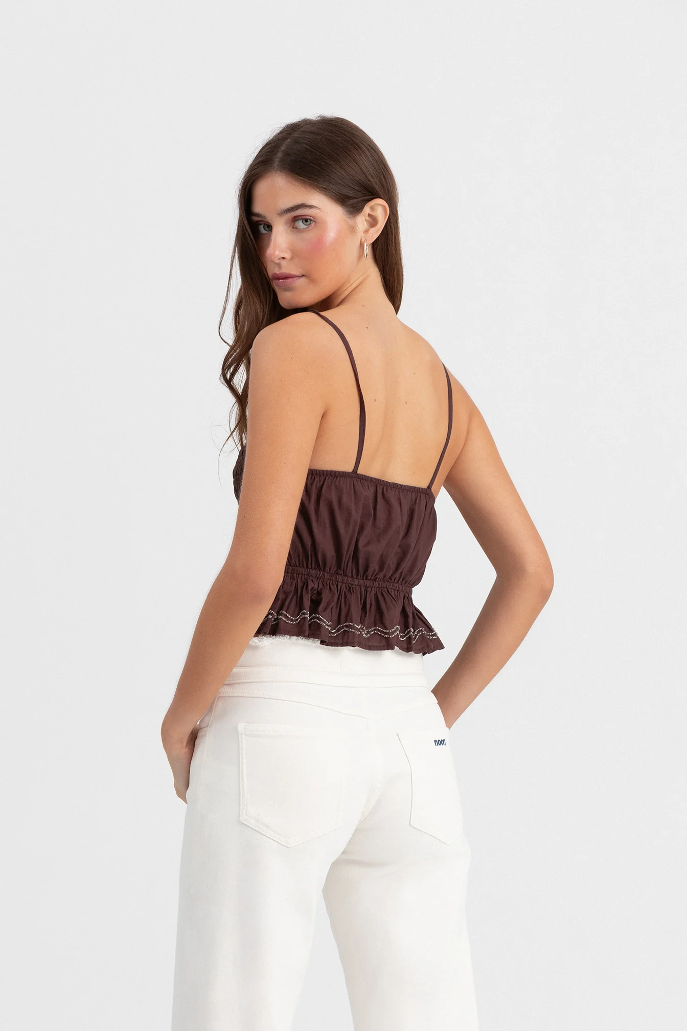 TOP FRUNCIDO DETALLE ABALORIOS - Image 13